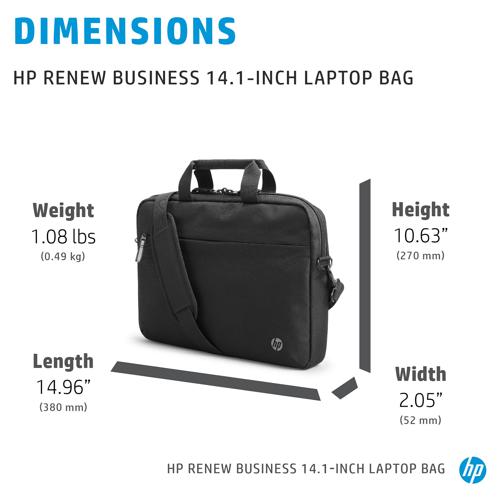 Torba za laptop HP Renew Business 14.1" crna-12