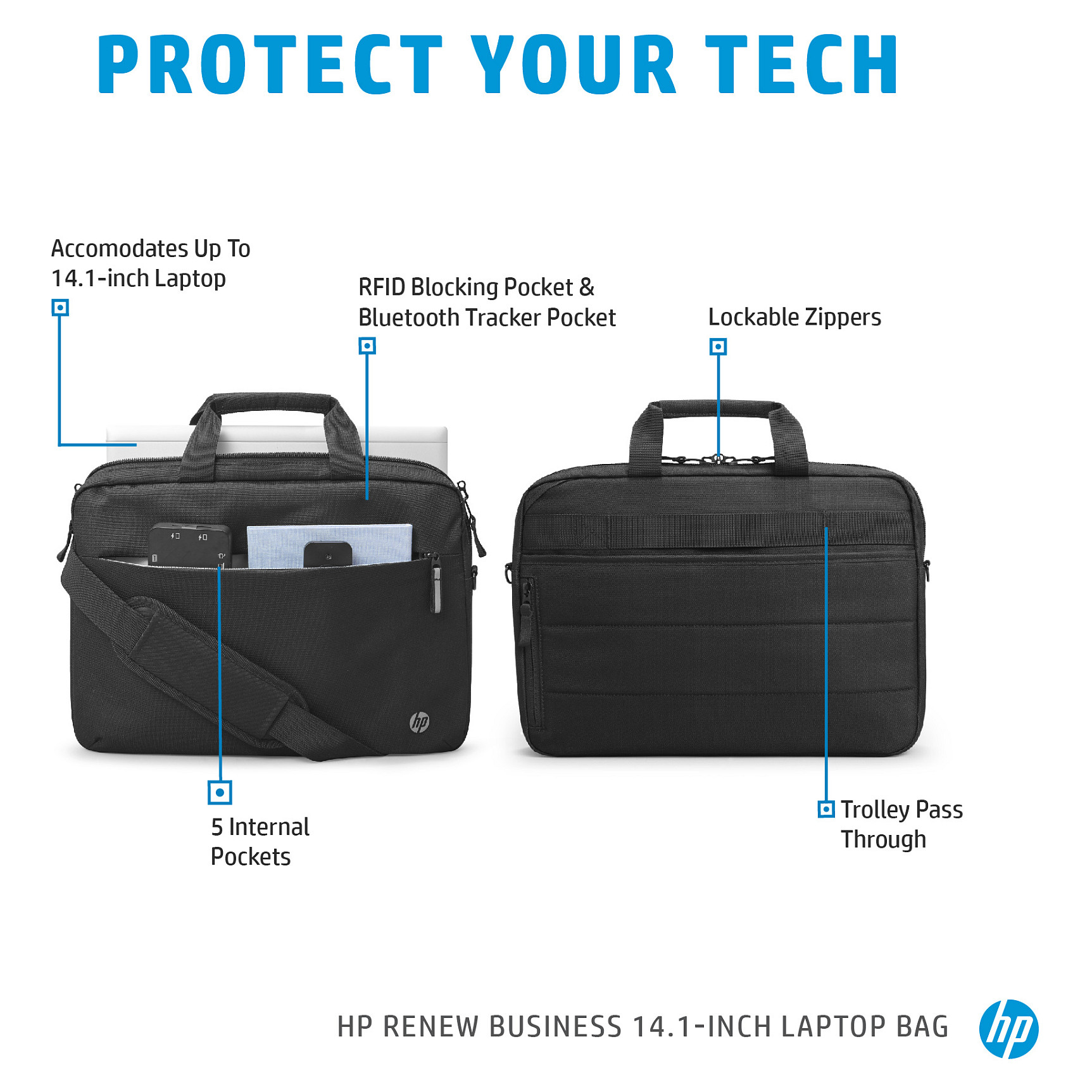 Torba za laptop HP Renew Business 14.1" crna-15