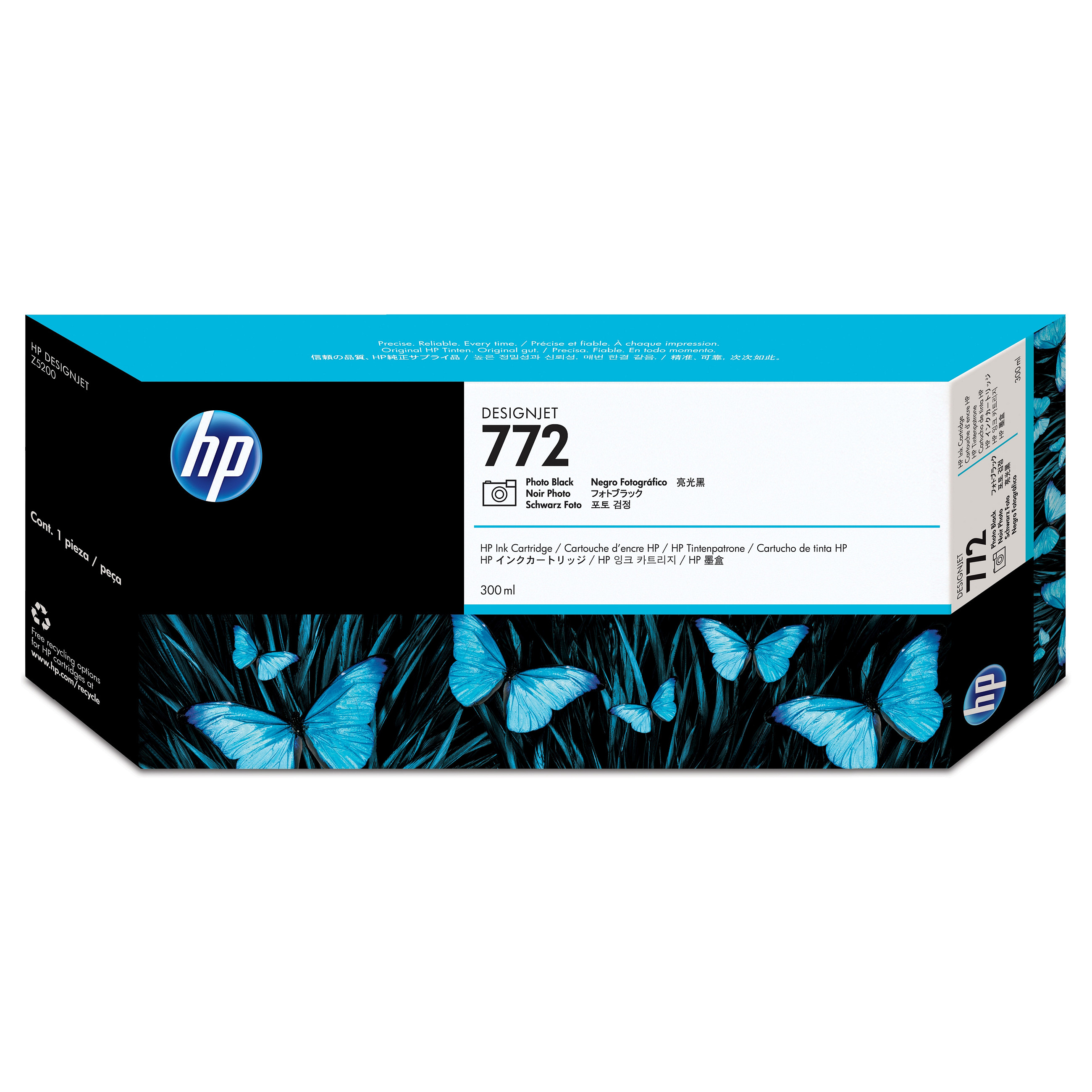 HP 772 Originalna tinta za ploter 300ml foto crna (Photo Black)-1