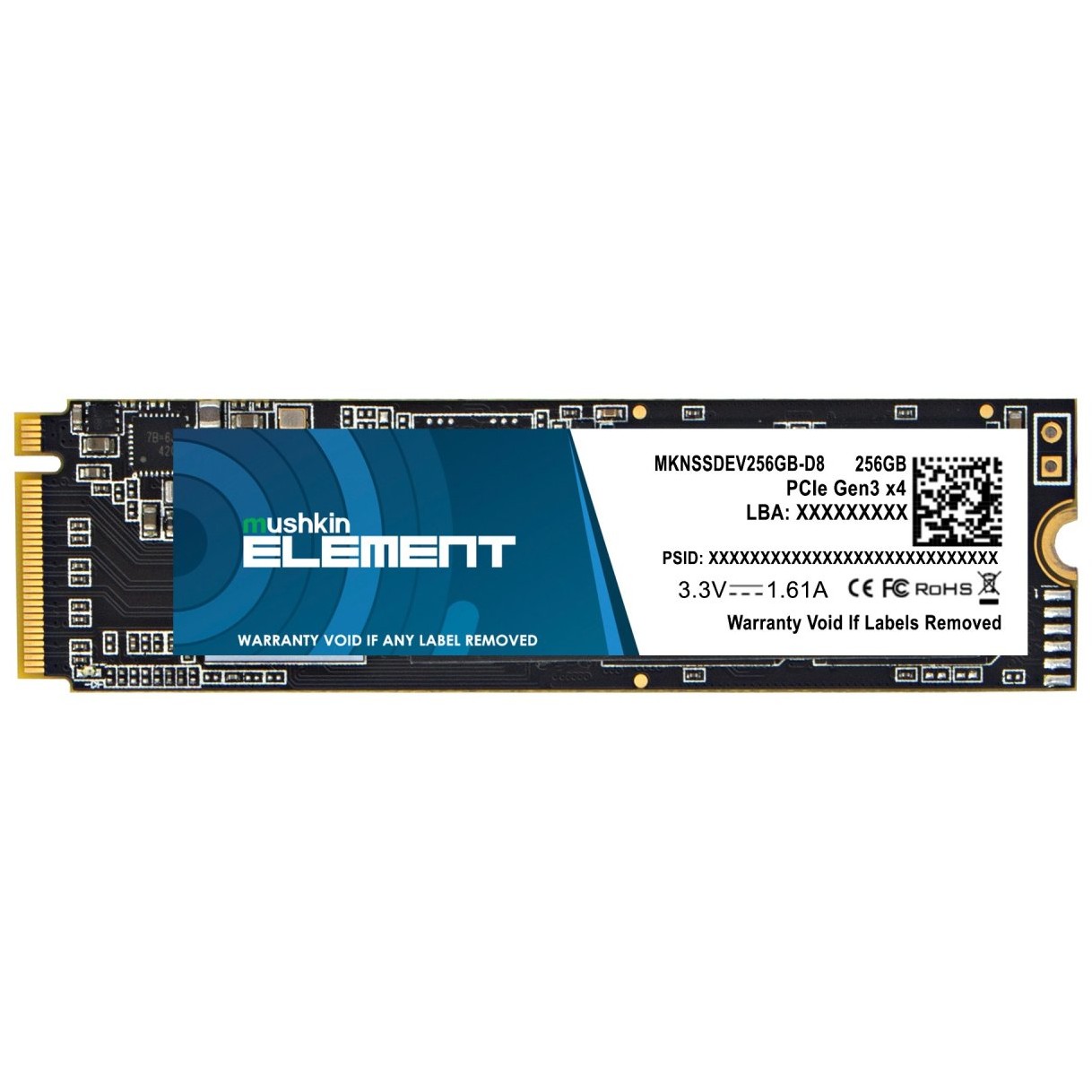 SSD MUSHKIN ELEMENT (256 GB, M.2 2280, PCIe 3.0 x4, NVMe)-1