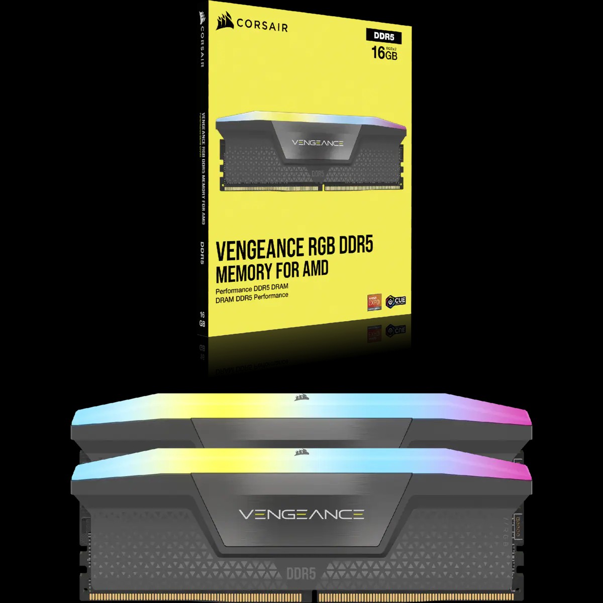 Memorijski kit CORSAIR Vengeance RGB (32 GB 2x16 GB, DIMM 288-pin, DDR5, 5200 MHz / PC5-41600)-5