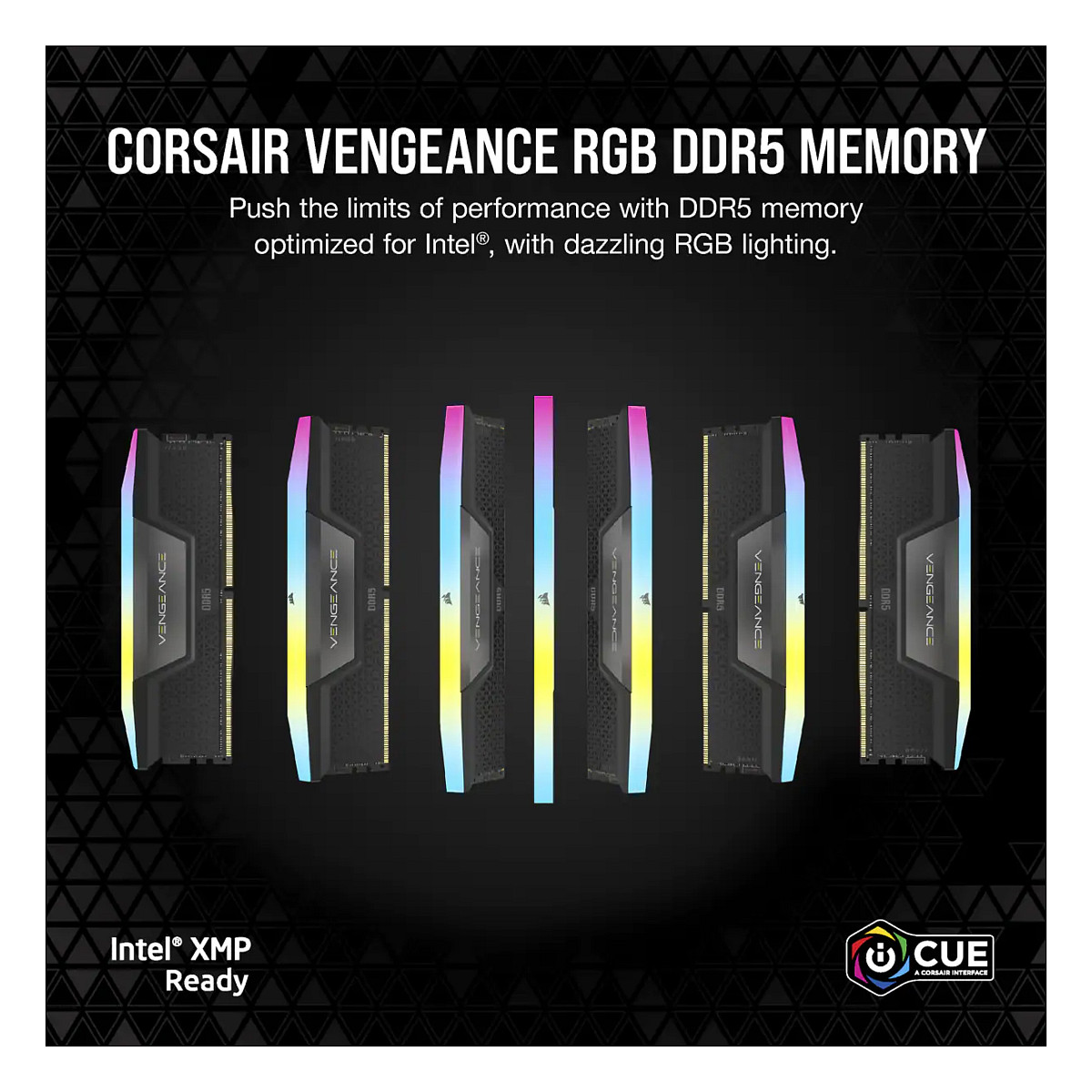 RAM memorija CORSAIR Vengeance RGB (32 GB (2 x 16 GB), DDR5, DIMM 288-pin, 7200 MHz / PC5-57600, unbuffered)-8