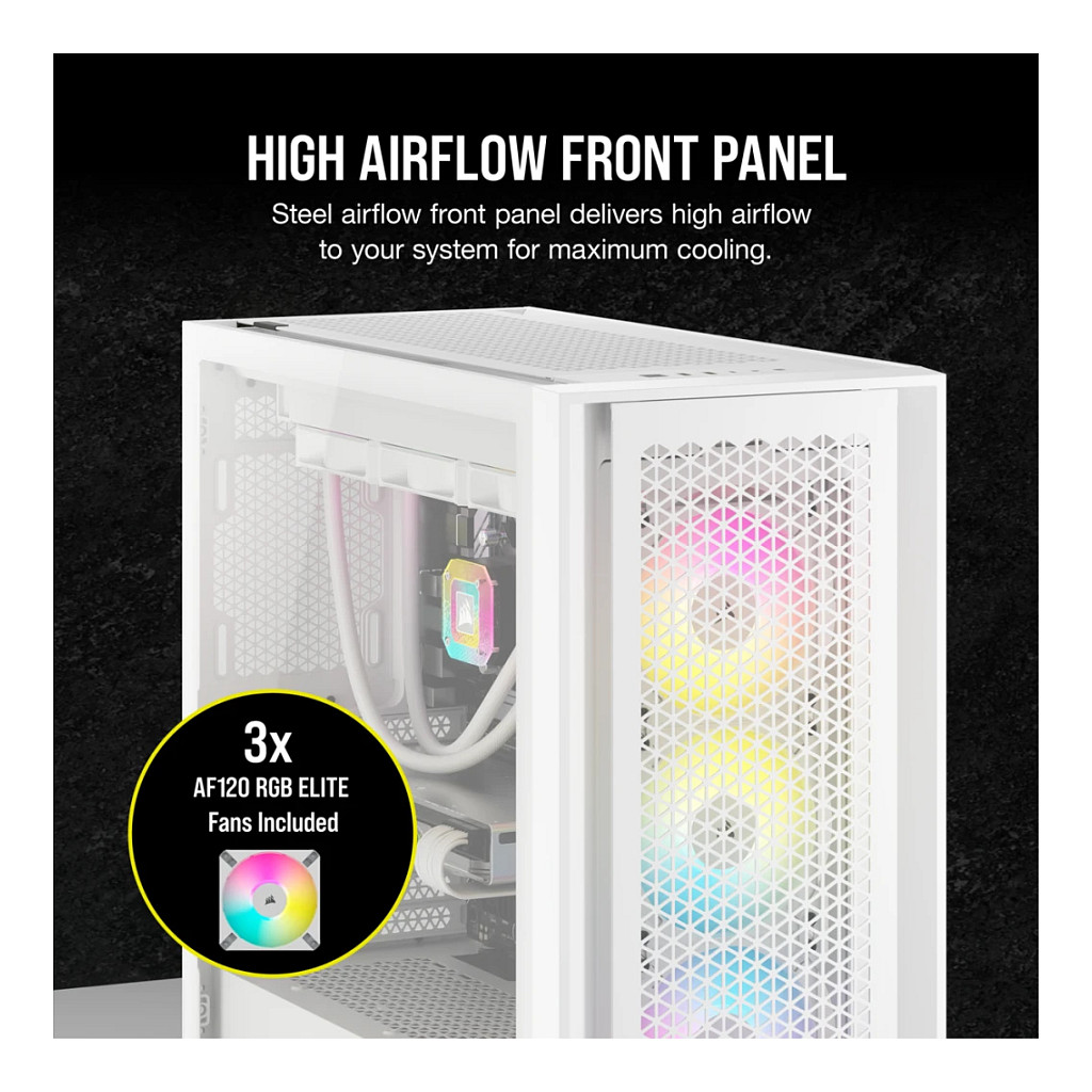 Case Corsair iCUE 5000D RGB Airflow Midi white-3