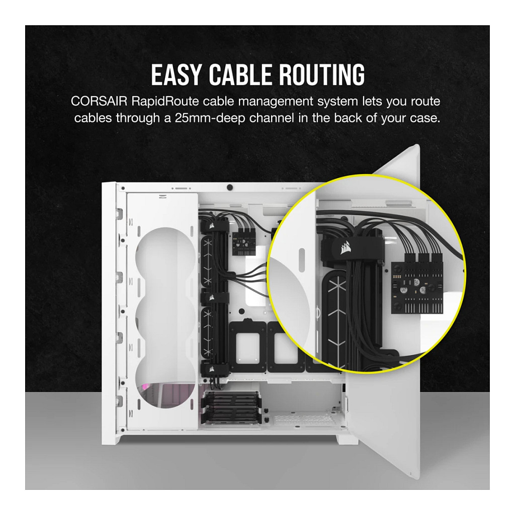 Case Corsair iCUE 5000D RGB Airflow Midi white-5