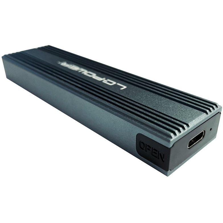 Kučište za skladištenje s RGB osvjetljenjem LC POWER LC-M2-C-Multi-3 (2.5" NVMe & SATA HDD/SSD, USB 3.2)-4