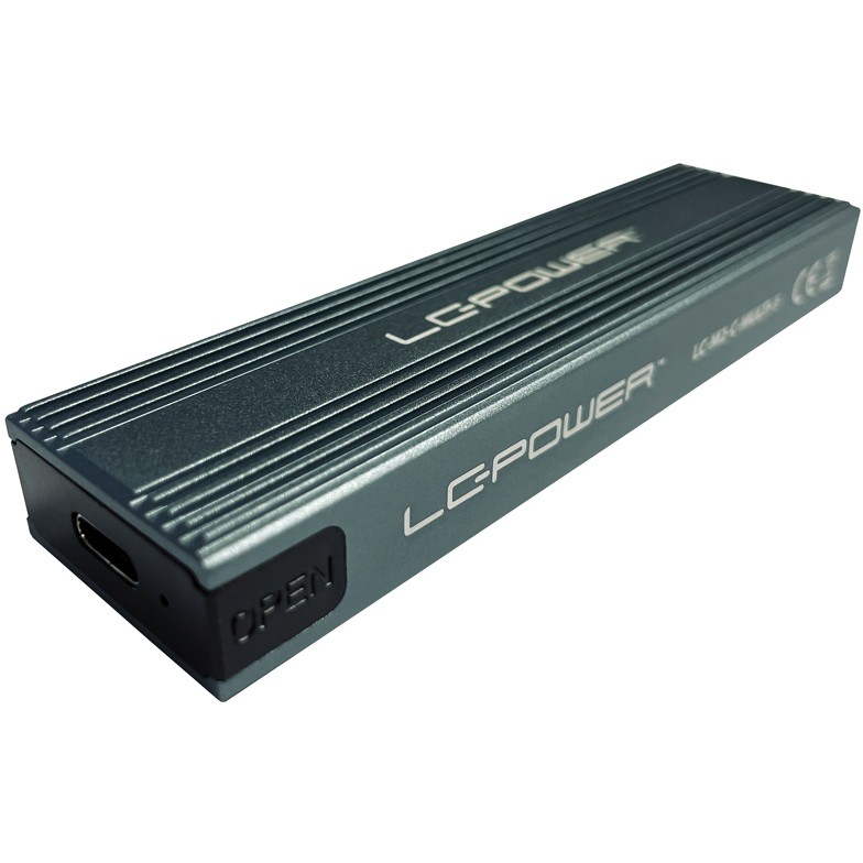 Kučište za skladištenje s RGB osvjetljenjem LC POWER LC-M2-C-Multi-3 (2.5" NVMe & SATA HDD/SSD, USB 3.2)-6