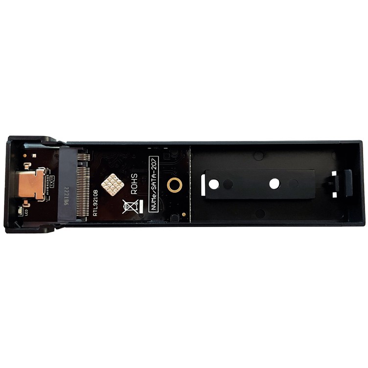 Kučište za skladištenje s RGB osvjetljenjem LC POWER LC-M2-C-Multi-3 (2.5" NVMe & SATA HDD/SSD, USB 3.2)-7