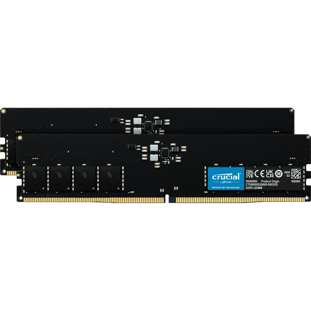 RAM memorija CRUCIAL kit (32 GB: 2 x 16 GB, DDR5, DIMM 288-pin, 5600 MHz / PC5-44800, unbuffered)-1