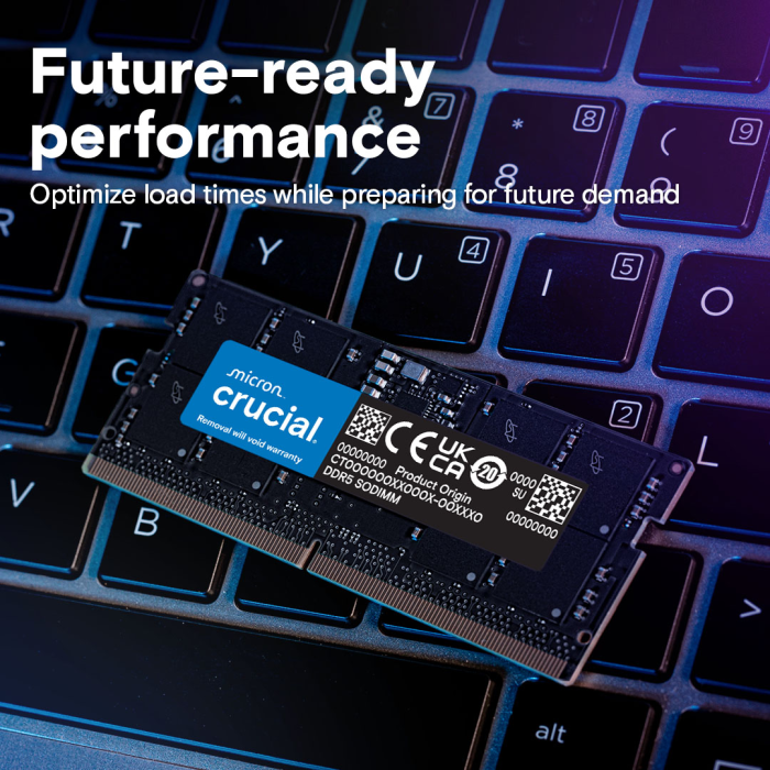Memorijski kit CRUCIAL (32 GB: 2x16 GB, SO-DIMM 262-pin, DDR5, 5600 MHz / PC5-44800)-4