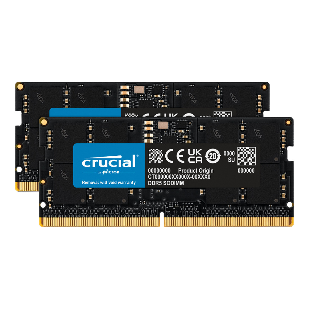 Memorijski kit CRUCIAL (32 GB: 2x16 GB, SO-DIMM 262-pin, DDR5, 5600 MHz / PC5-44800)-3