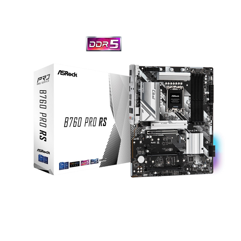 Matična ploča ASROCK Mainboard B760 PRO RS (ATX, utor LGA 1700, Intel B360)-9