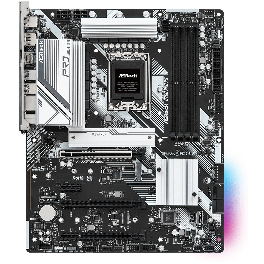 Matična ploča ASROCK Mainboard B760 PRO RS (ATX, utor LGA 1700, Intel B360)-5