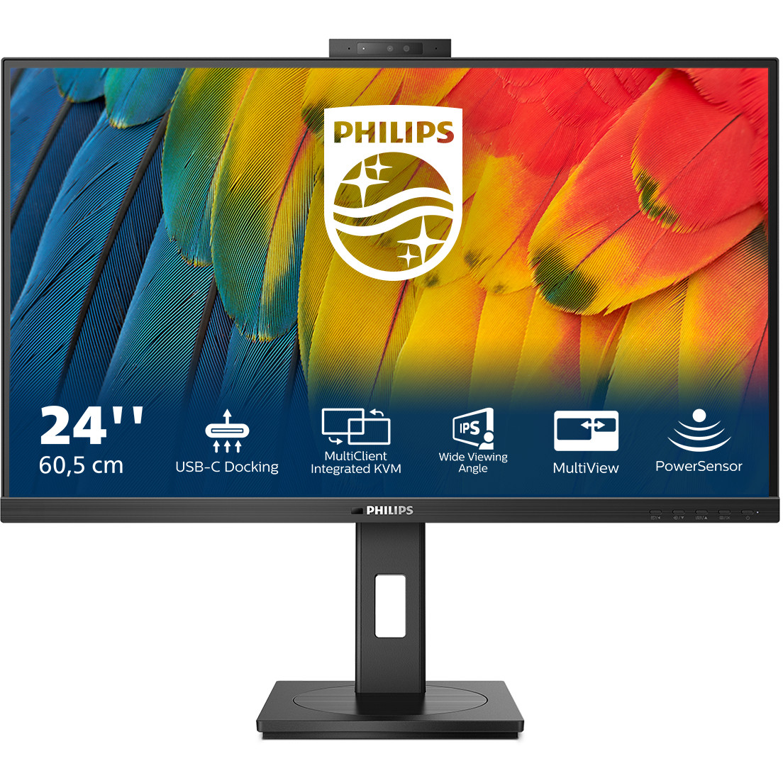Monitor PHILIPS 24B1U5301H/00 23.8" (1920 x 1080 piksela, Full HD, LCD, Crna)-2