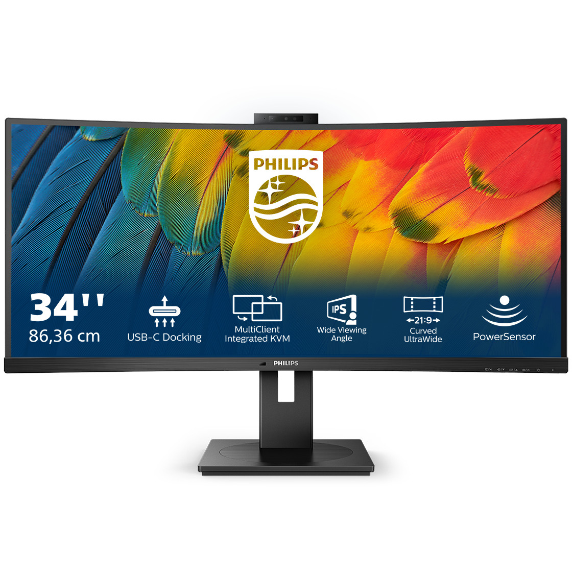 Monitor PHILIPS 34B1U5600CH/00 5000 Series (34" VA, 120Hz, 3440 x 1440 WQHD, zakrivljeni crni)-5
