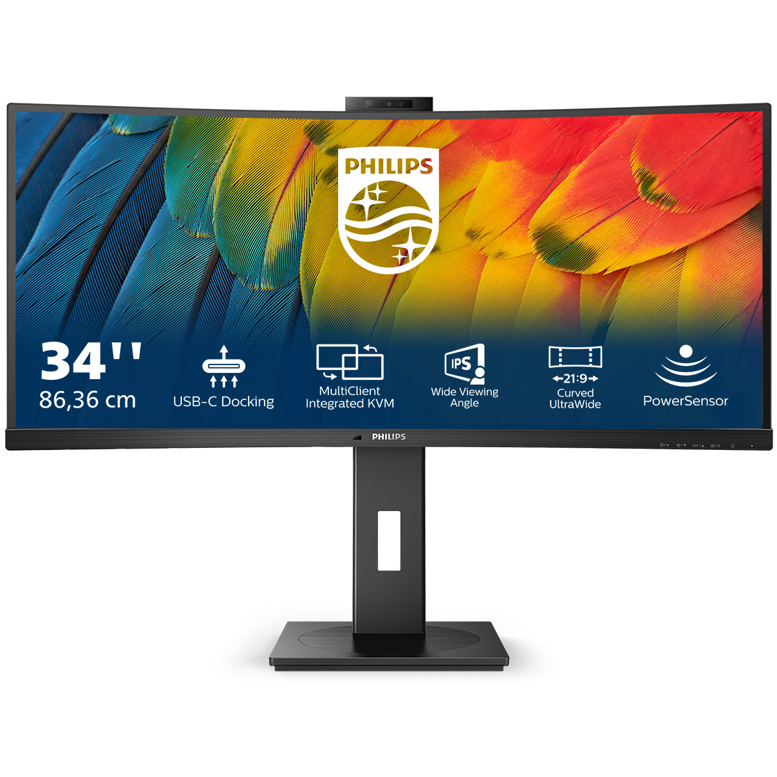 Monitor PHILIPS 34B1U5600CH/00 5000 Series (34" VA, 120Hz, 3440 x 1440 WQHD, zakrivljeni crni)-9