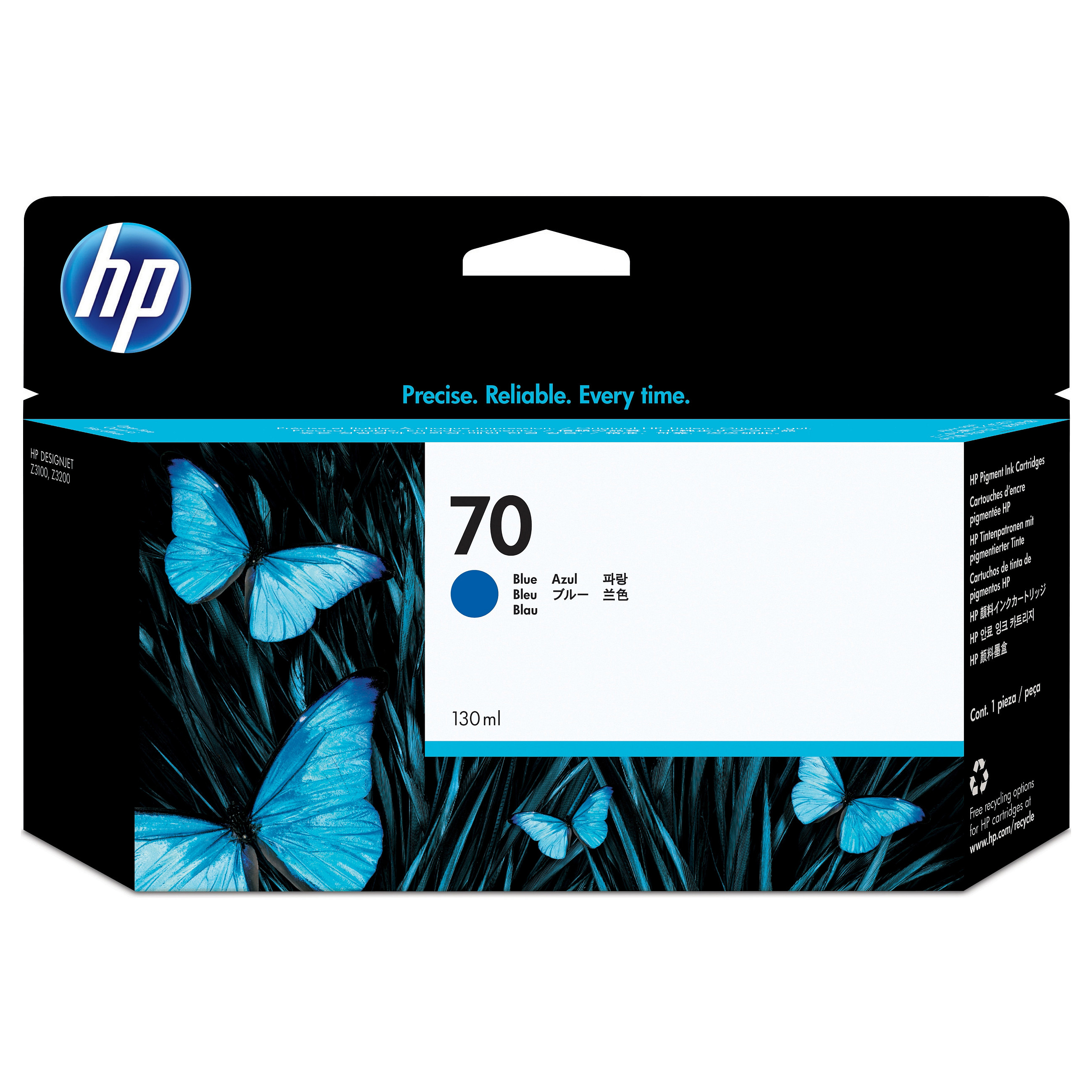 Tinta za ploter HP 70 (C9458A) Original, 130 ml, Plava-1