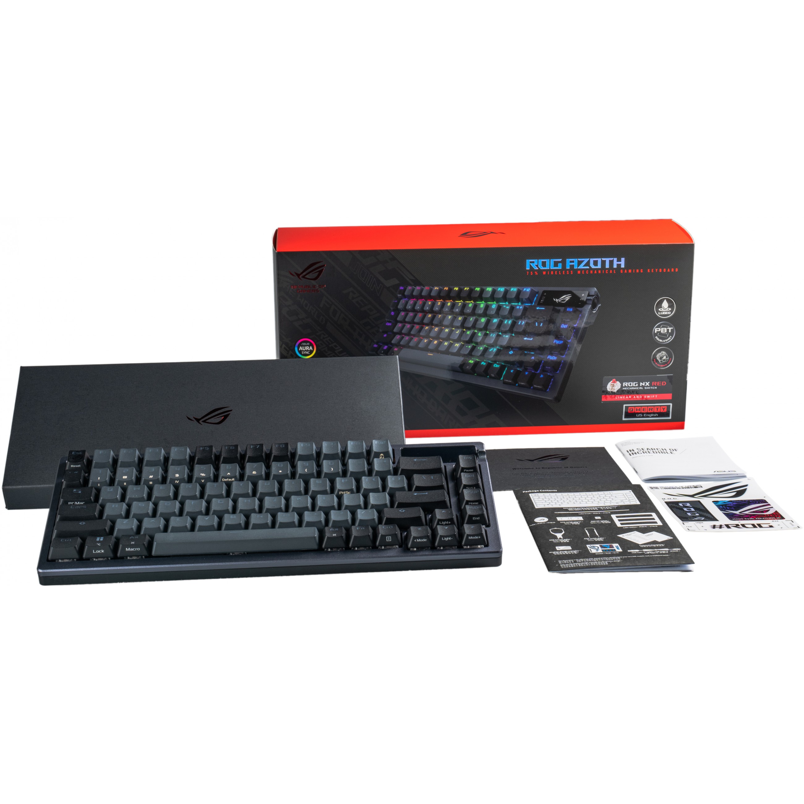 Bežična tipkovnica za igre ASUS ROG Azoth crna – internacionalna non HR tipkovnica-5