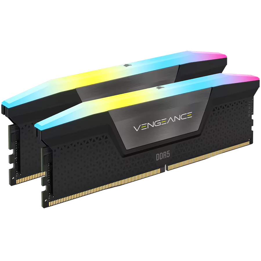 Memorija CORSAIR VENGEANCE RGB (kit, 48 GB 2 x 24 GB, DDR5 DRAM 5200 MHz C38)-1