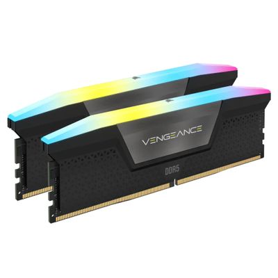 Memorija CORSAIR VENGEANCE RGB (kit, 48 GB 2 x 24 GB, DDR5 DRAM 5200 MHz C38)-0
