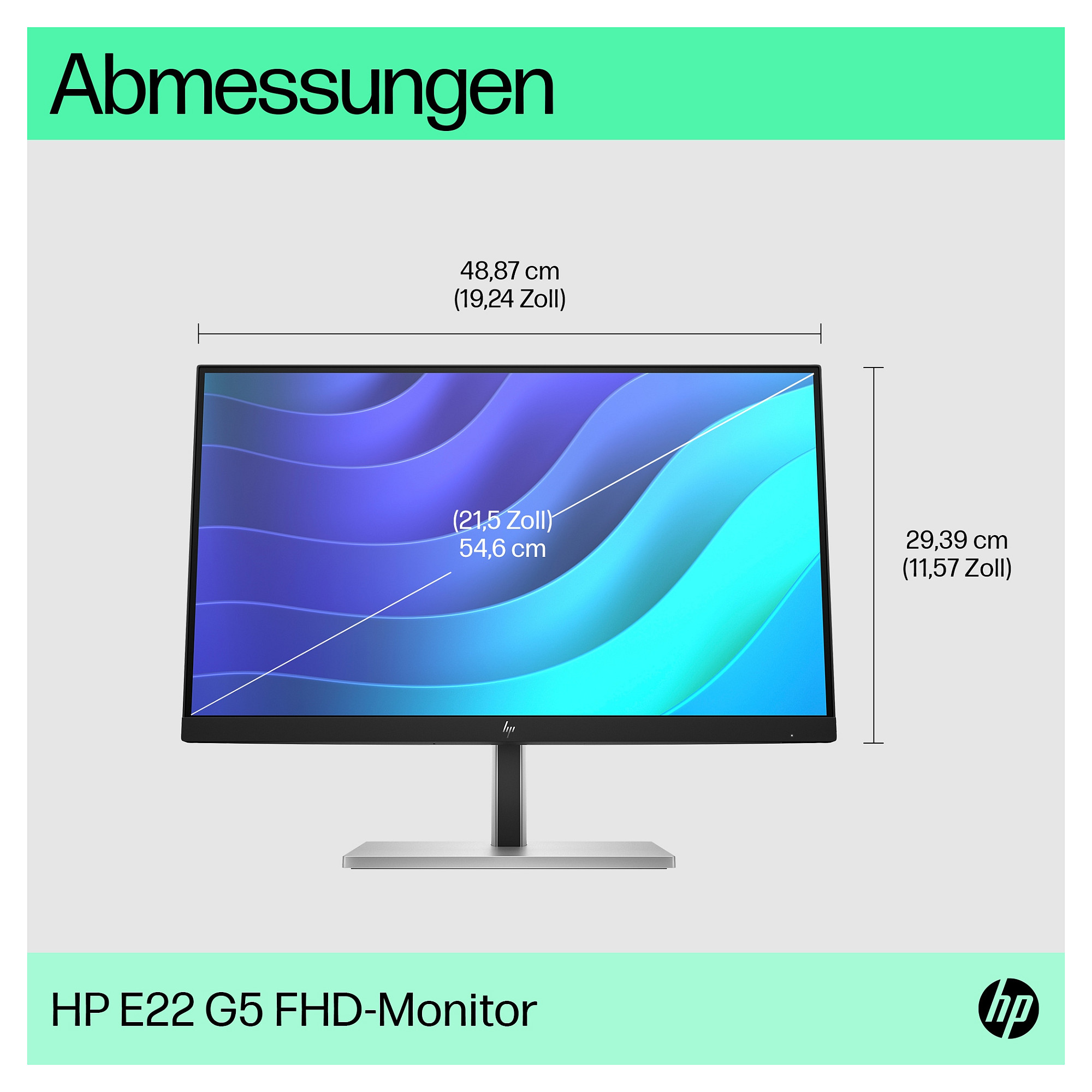 Monitor HP E22 G5 (21.5", 1920 x 1080 Full HD, LED)-9