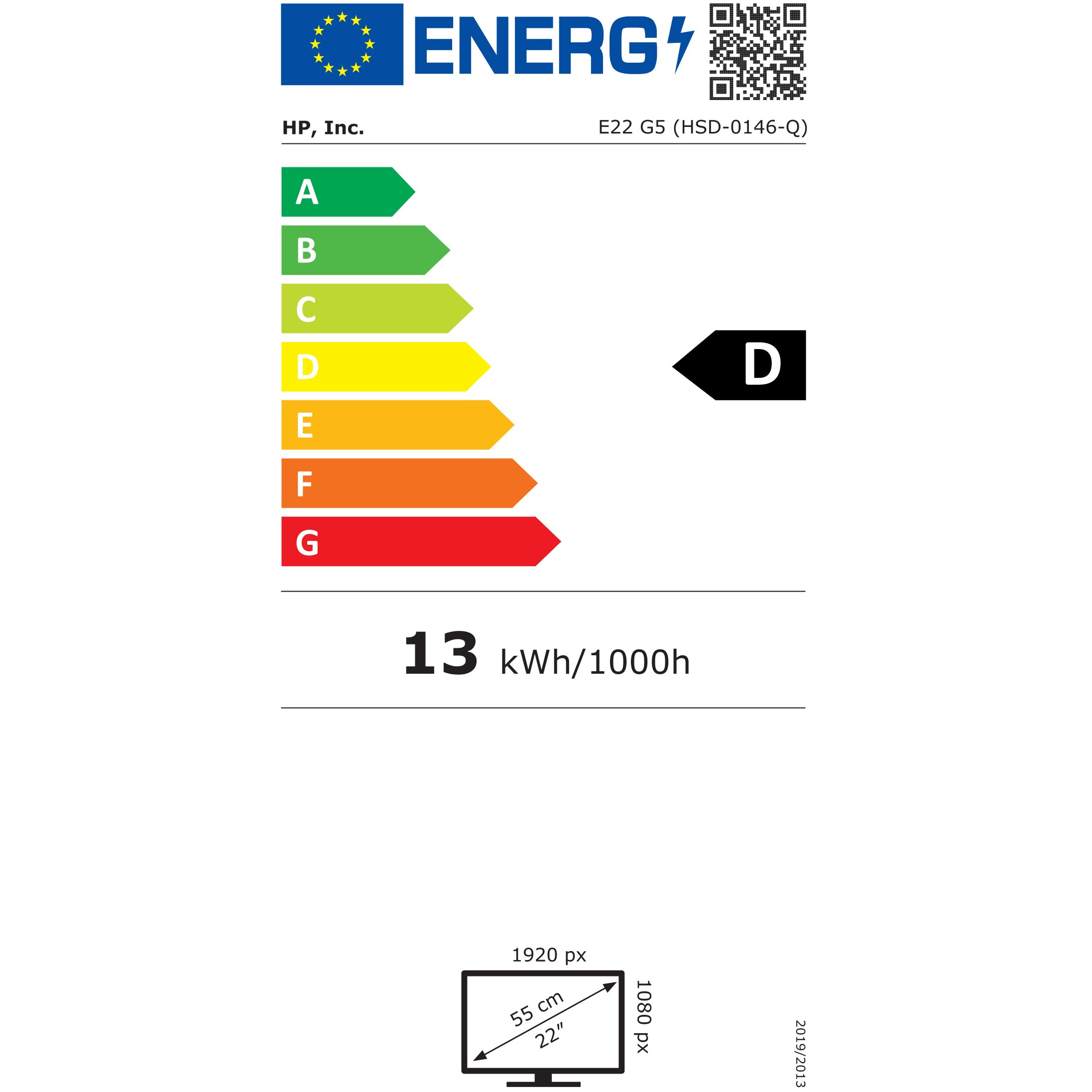 Monitor HP E22 G5 (21.5", 1920 x 1080 Full HD, LED)-6