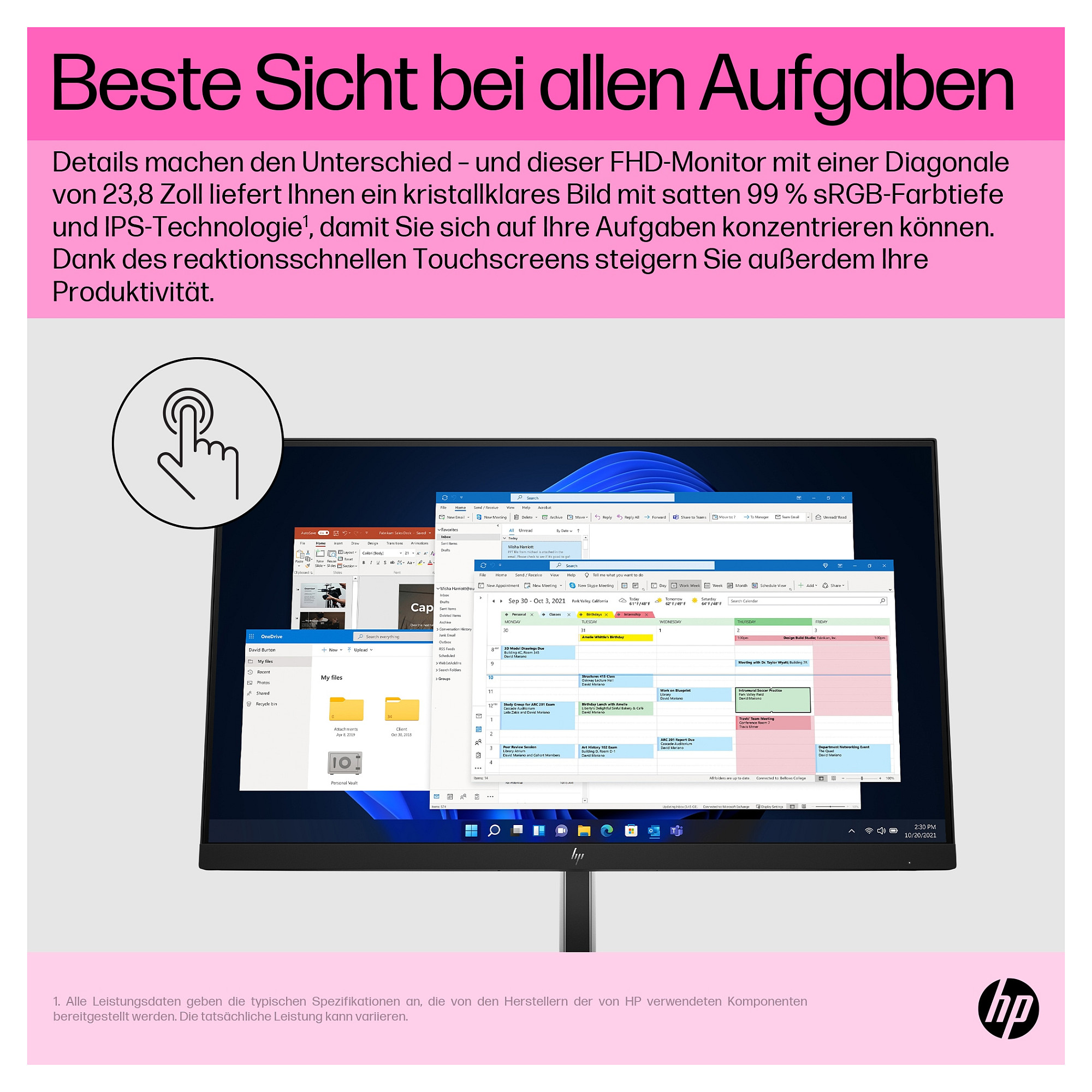 Monitor HP E24t G5 (23.8" IPS, FHD, 75Hz)-11