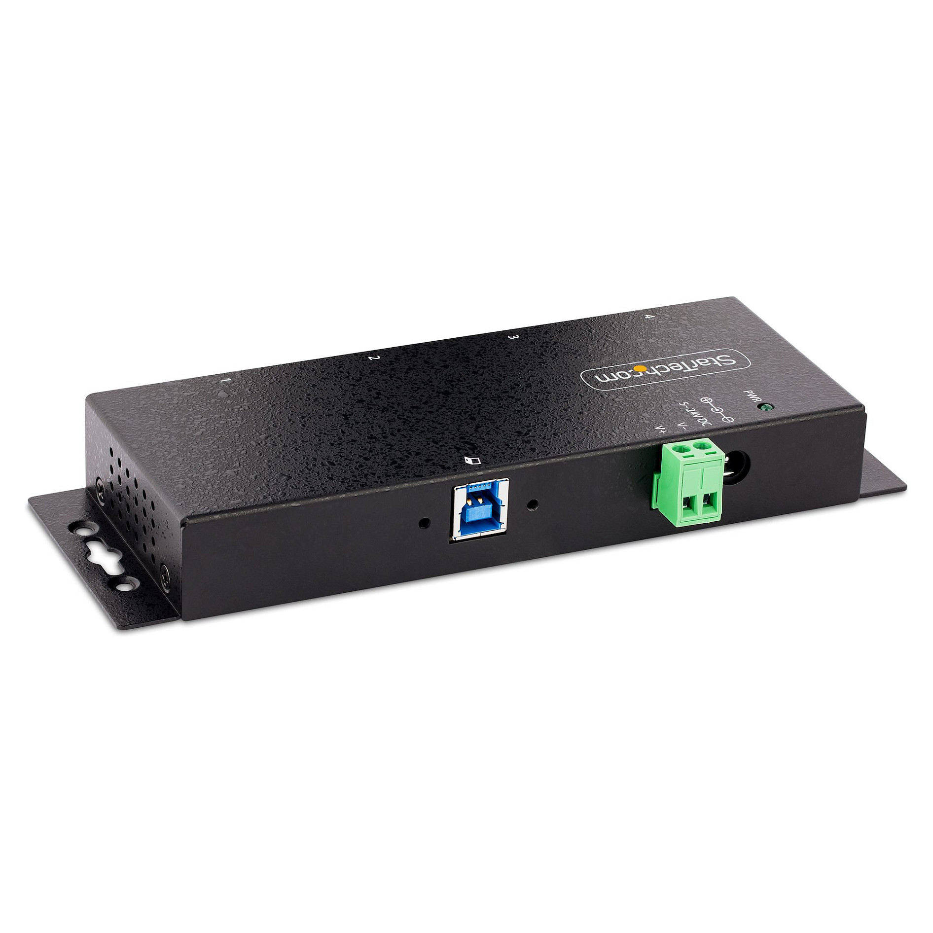 Industrijski USB hub STARTECH.COM (s 4 priključka, USB 3.0 5Gbps hub, robusni USB hub s 15kV zračnom/8kV kontaktom ESD i zaštitom od udara, DIN/zid/stol-8