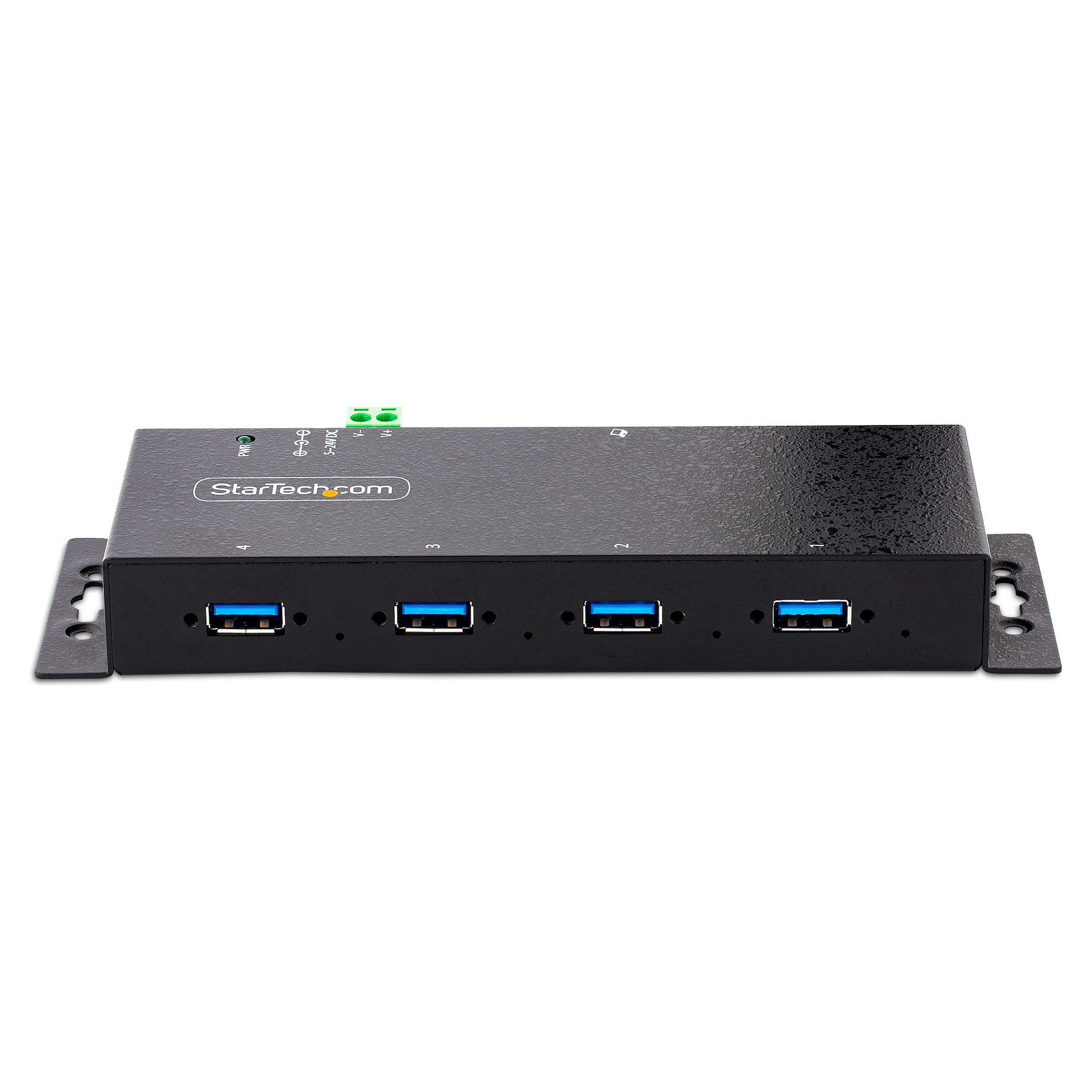 Industrijski USB hub STARTECH.COM (s 4 priključka, USB 3.0 5Gbps hub, robusni USB hub s 15kV zračnom/8kV kontaktom ESD i zaštitom od udara, DIN/zid/stol-9