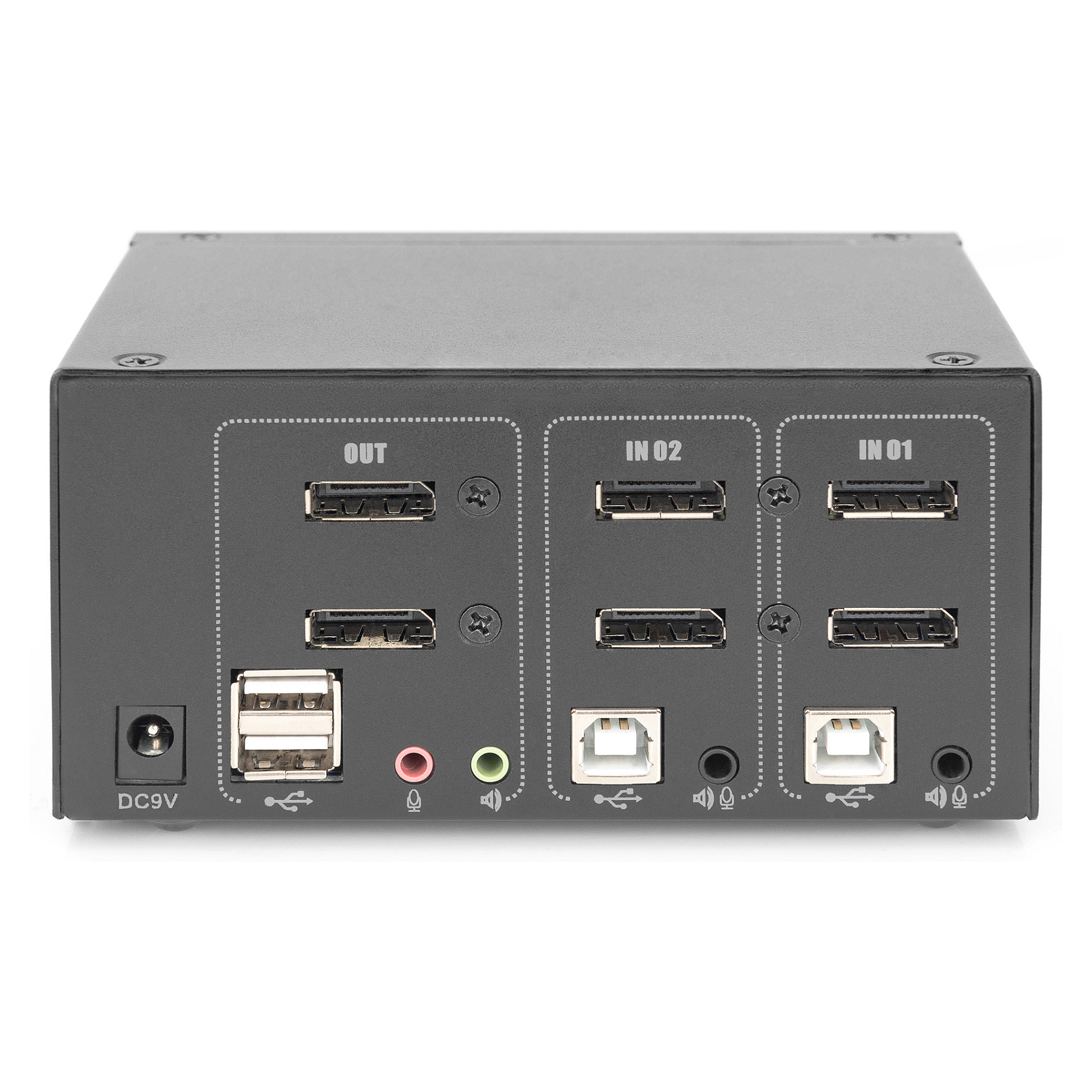 KVM / audio / USB switch DIGITUS DS-12862 (2 porta)-4