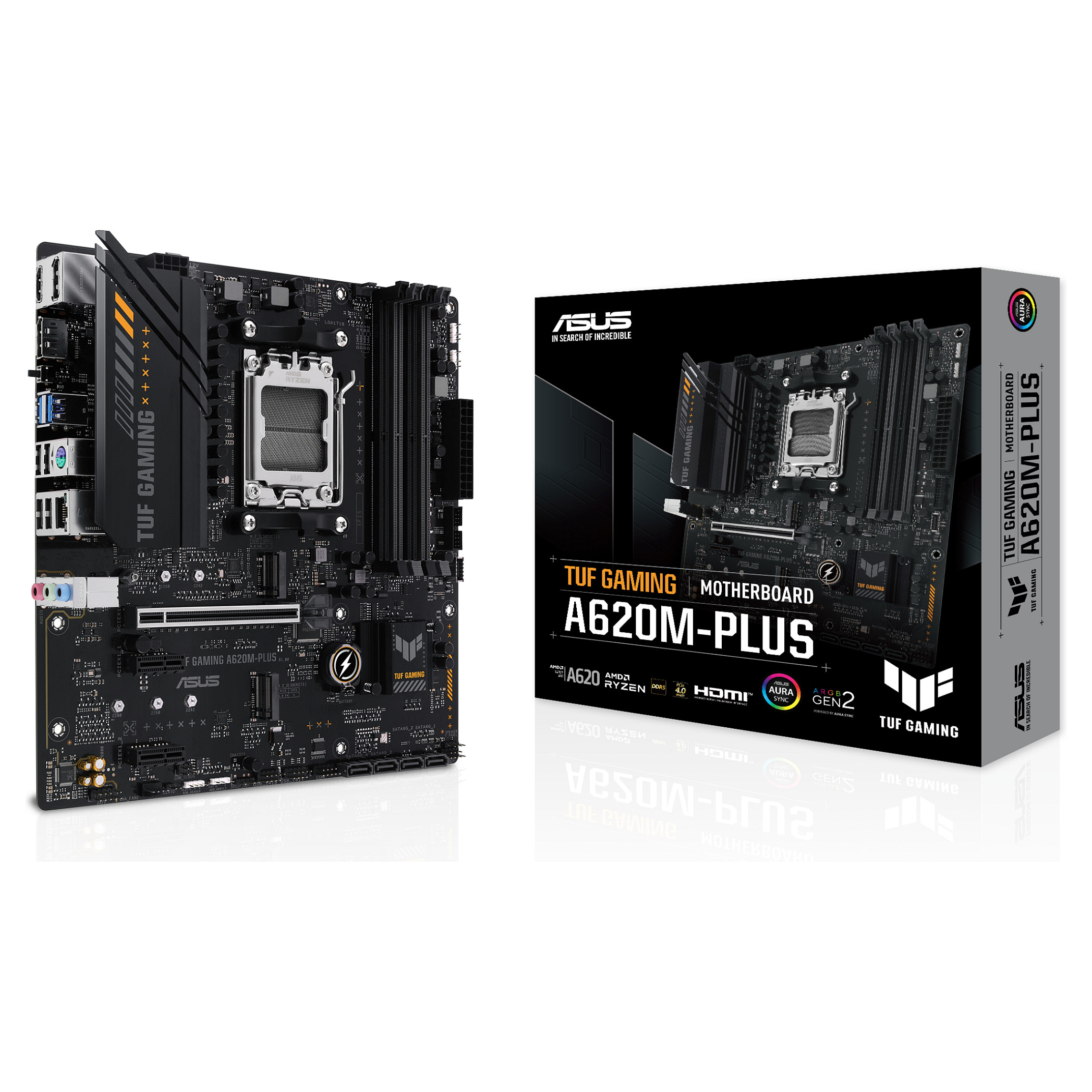 Matična ploča ASUS TUF GAMING A620M-PLUS (micro ATX, Socket AM5, AMD A620)-1
