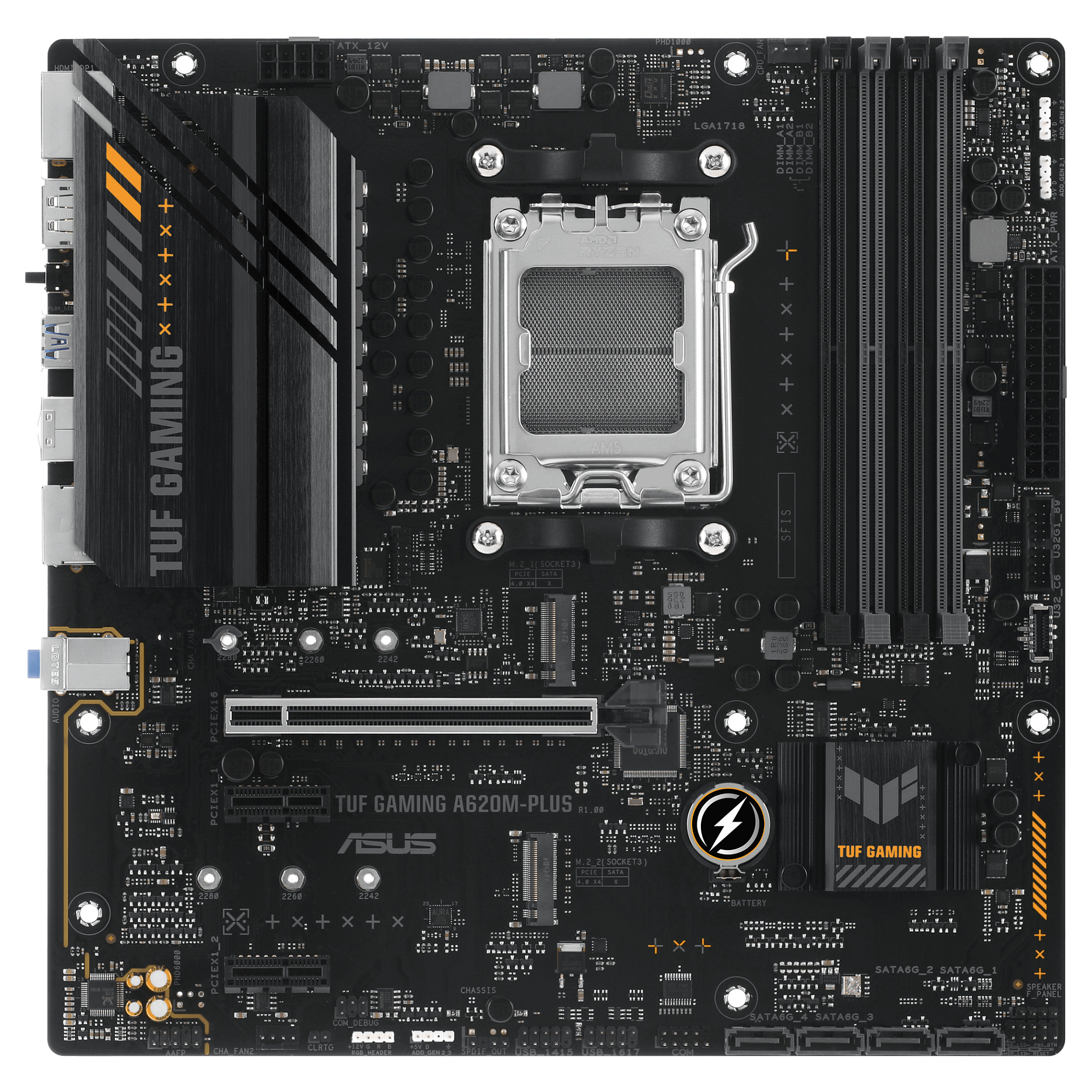 Matična ploča ASUS TUF GAMING A620M-PLUS (micro ATX, Socket AM5, AMD A620)-2