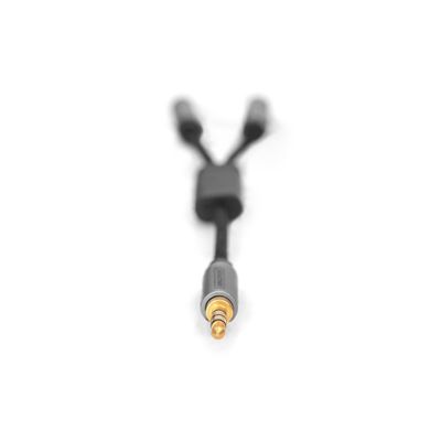 Razdjelnik zvuka DIGITUS (3.5 mm utikač / 2x 3.5 mm utičnica, 20 cm)-1