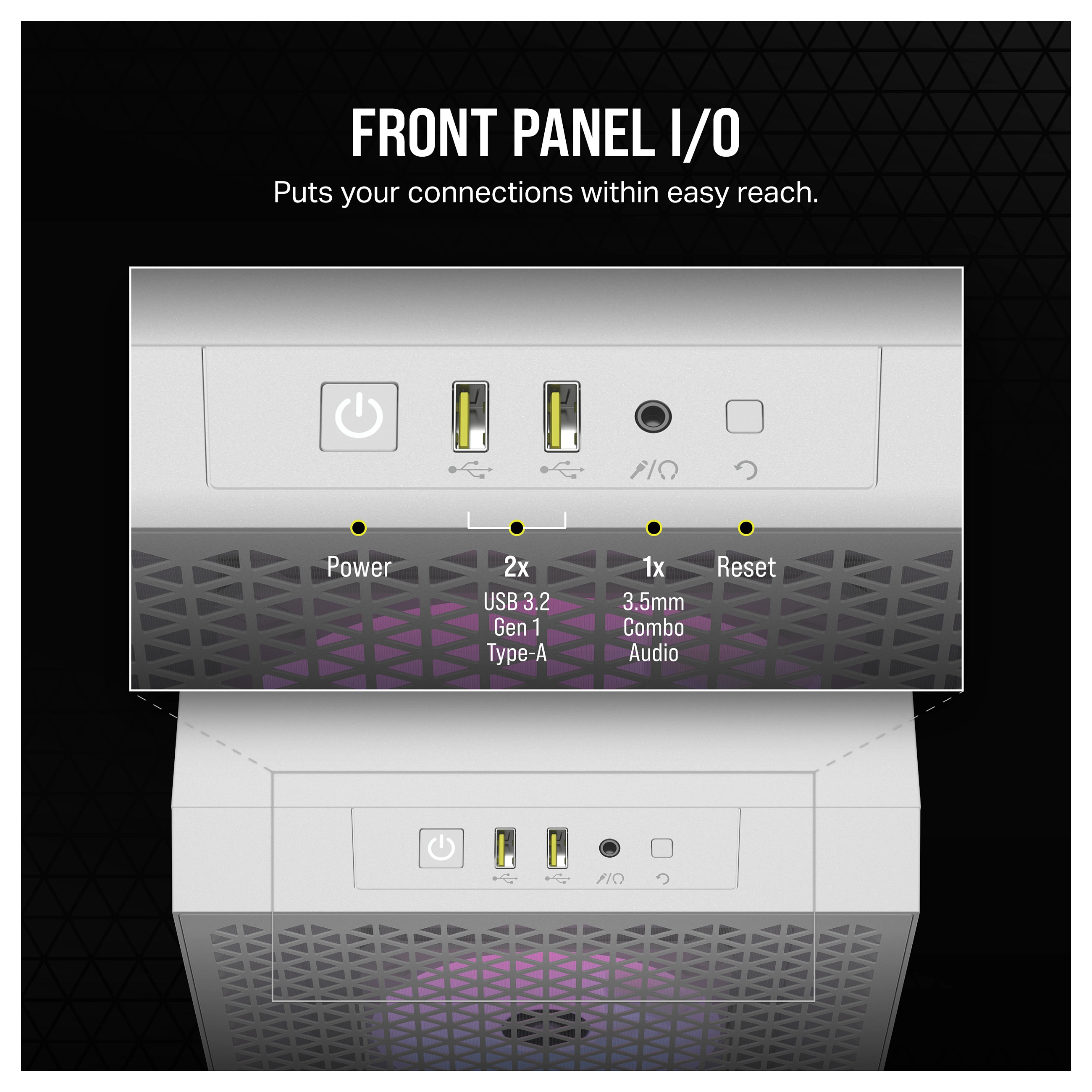 Kućište za računalo CORSAIR 3000D RGB AIRFLOW (mid tower, extended ATX)-17