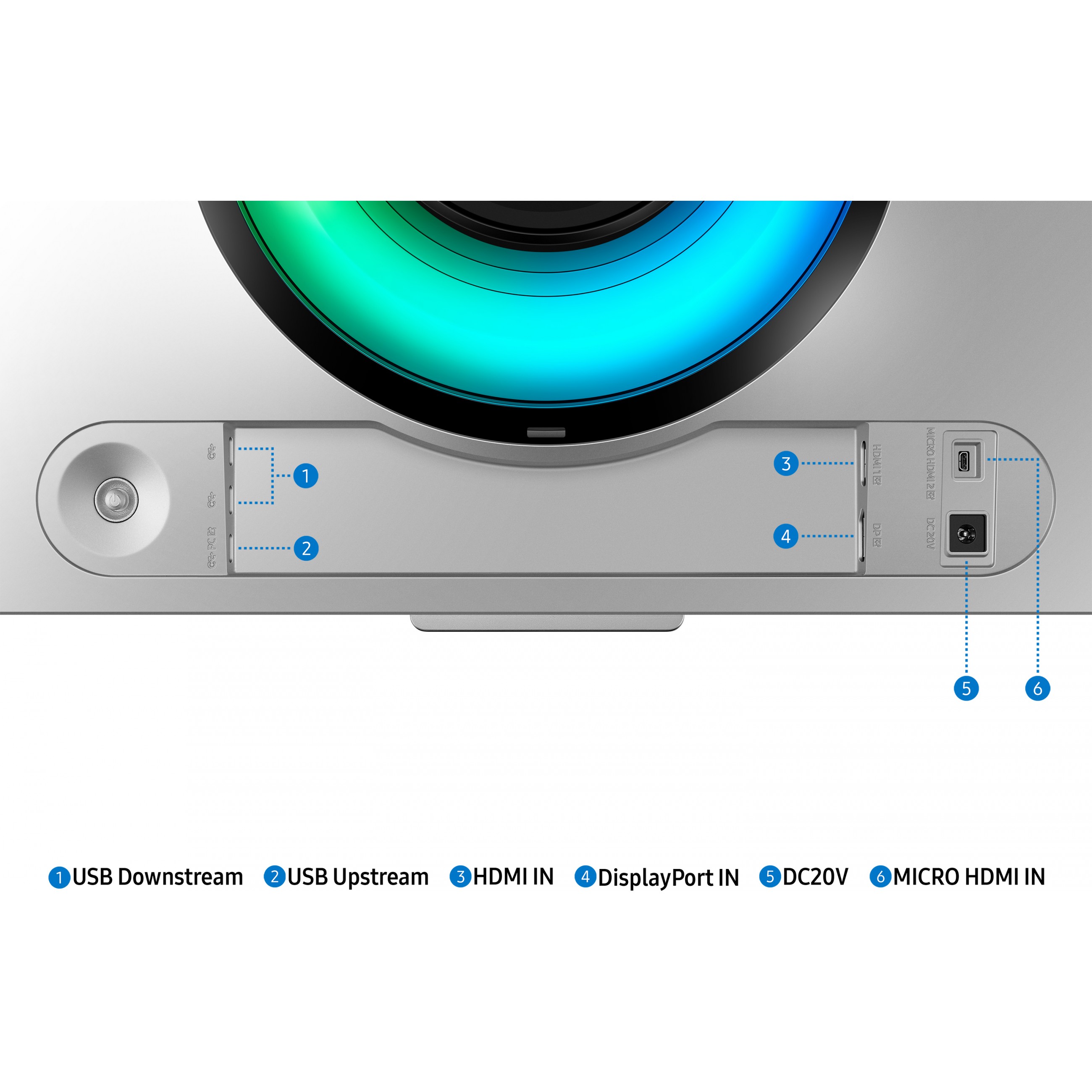 Monitor SAMSUNG Odyssey G9 LS49CG954SUXEN (49" OLED, 240Hz, 5120 x 1440 UWQHD, zakrivljeni, srebrni)-19