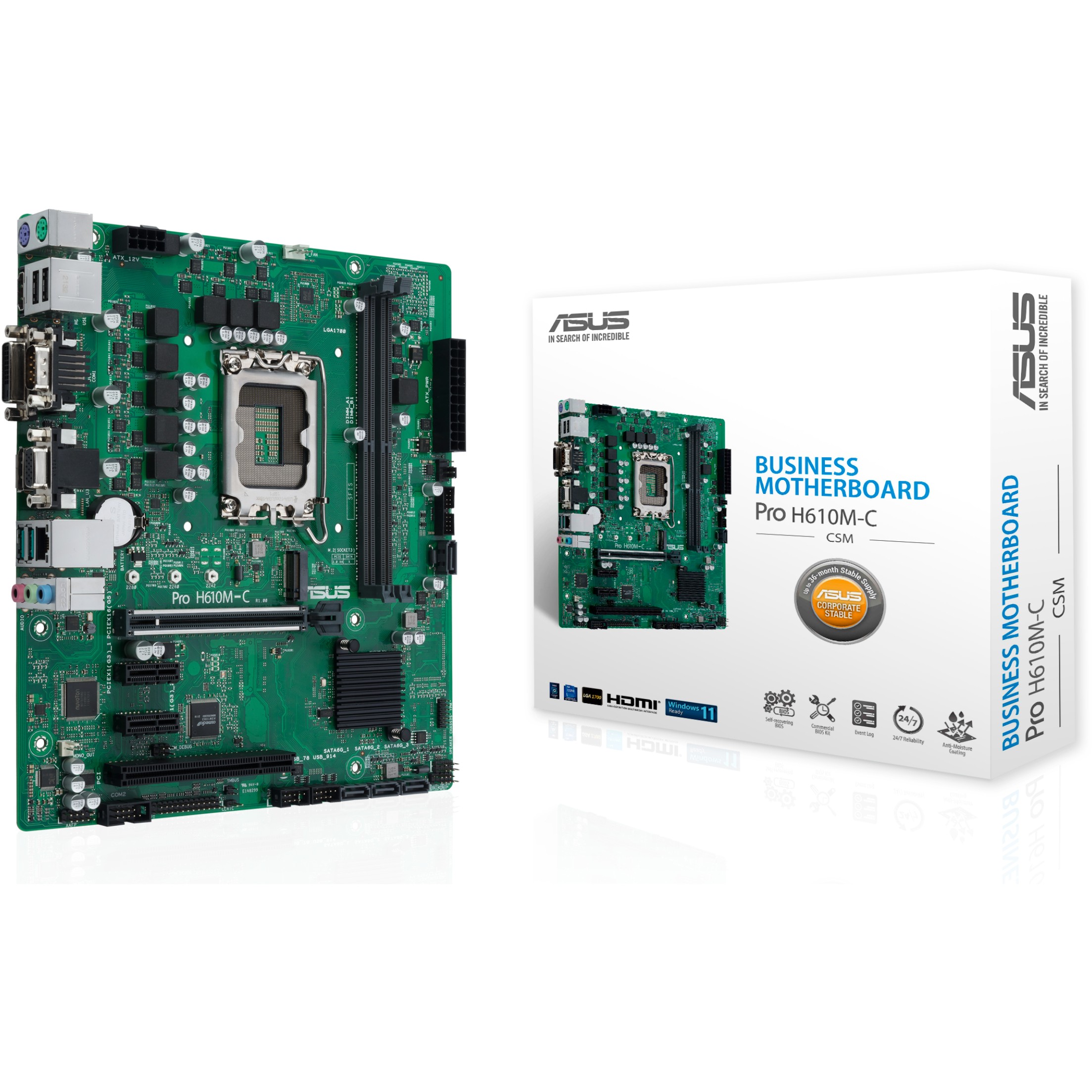 Matična ploča ASUS Pro H610M-C-CSM micro ATX LGA1700 utor H610-5