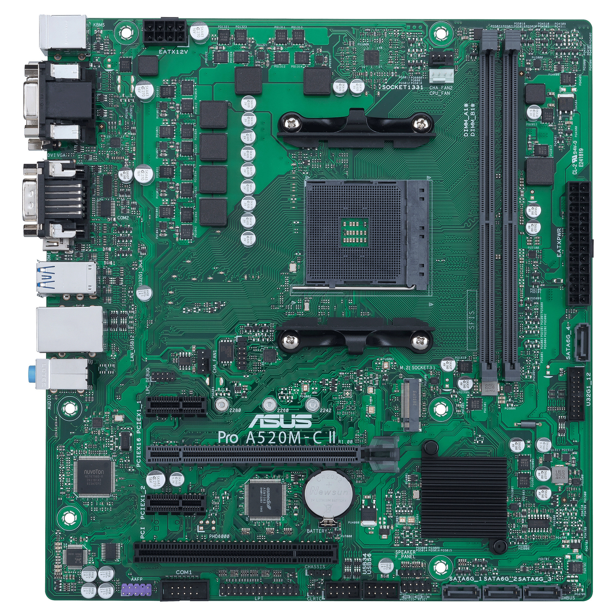 Matična ploča ASUS Pro A520M-C II/CSM (micro ATX, Socket AM4, AMD A520)-2