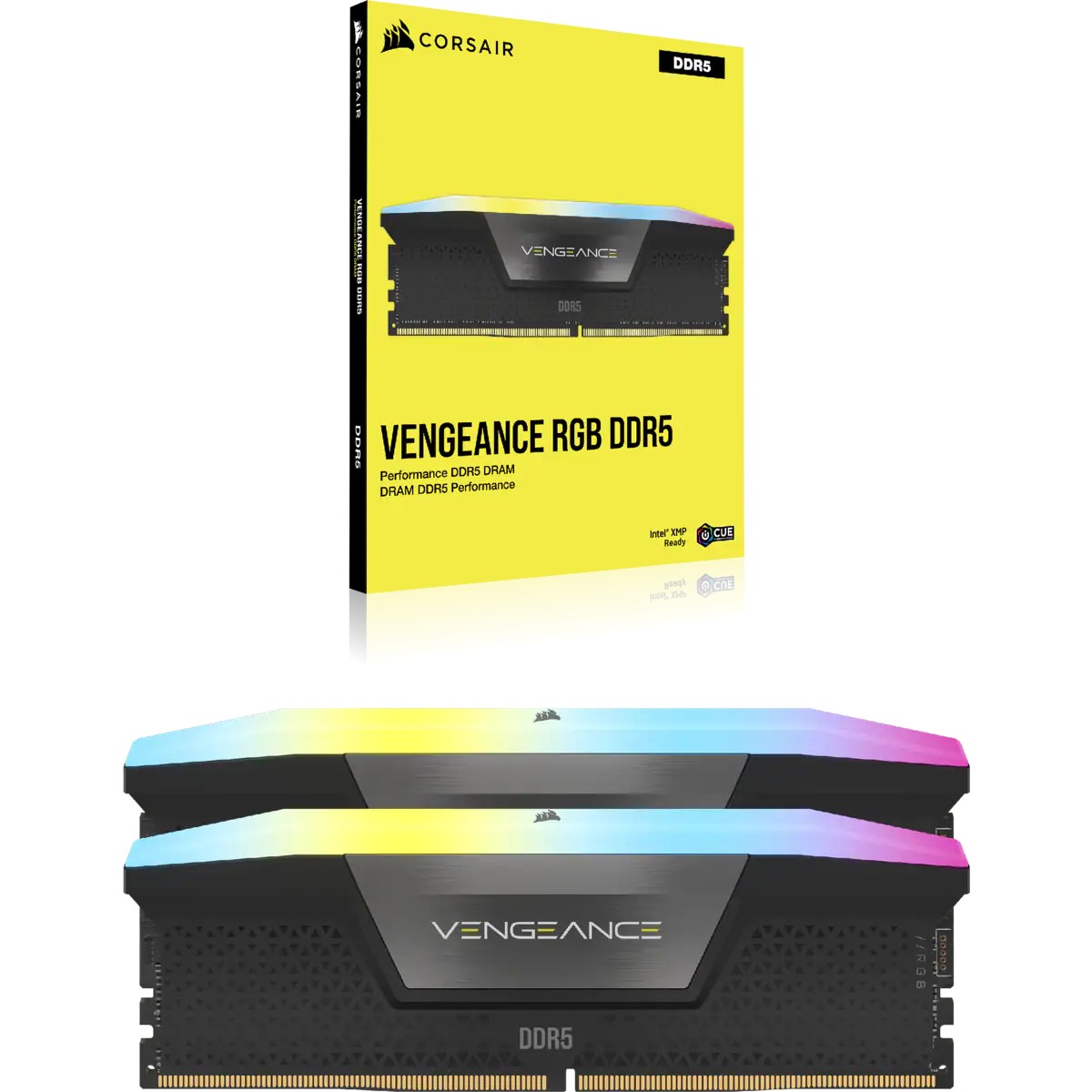 Ram memorija CORSAIR Vengeance RGB (64 GB (2 x 32 GB Kit), DDR5-6400 DIMM CL32)-10