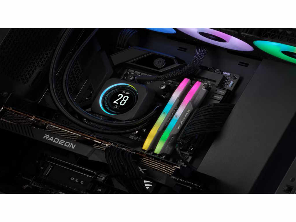RAM memorija CORSAIR Vengeance RGB (64 GB (2 x 32 GB Kit), DDR5-6000 DIMM CL30)-6