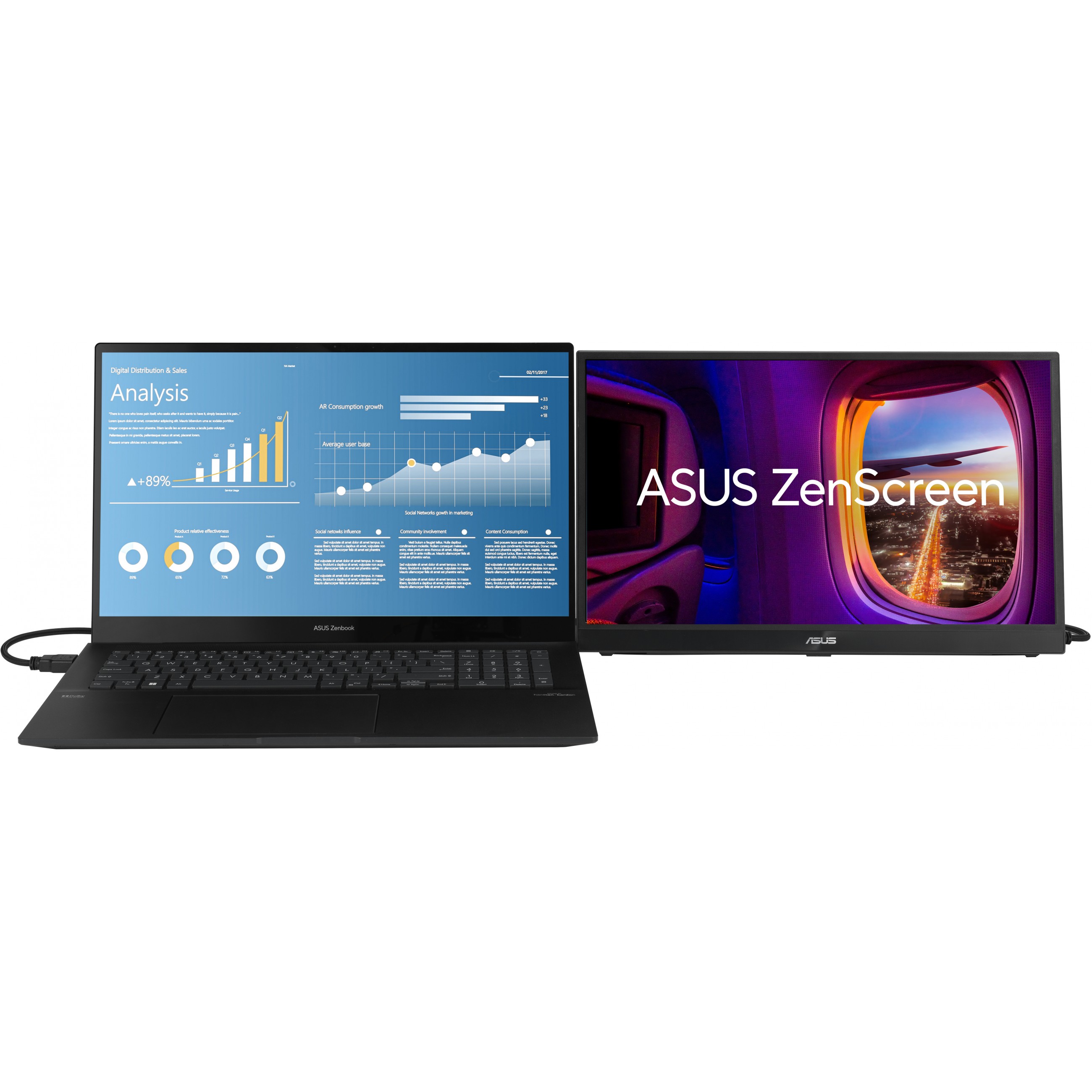 Monitor ASUS ZenScreen MB17AHG (17.3" IPS, LCD, 144Hz, 1920 x 1080 FHD, prijenosni crni)-11