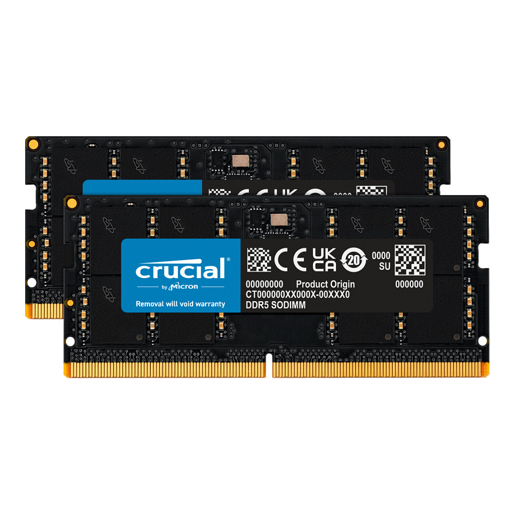RAM CRUCIAL 96 GB (2 x 48 GB, ddr5, so-dimm 262-pin, 5600 MHz)-0