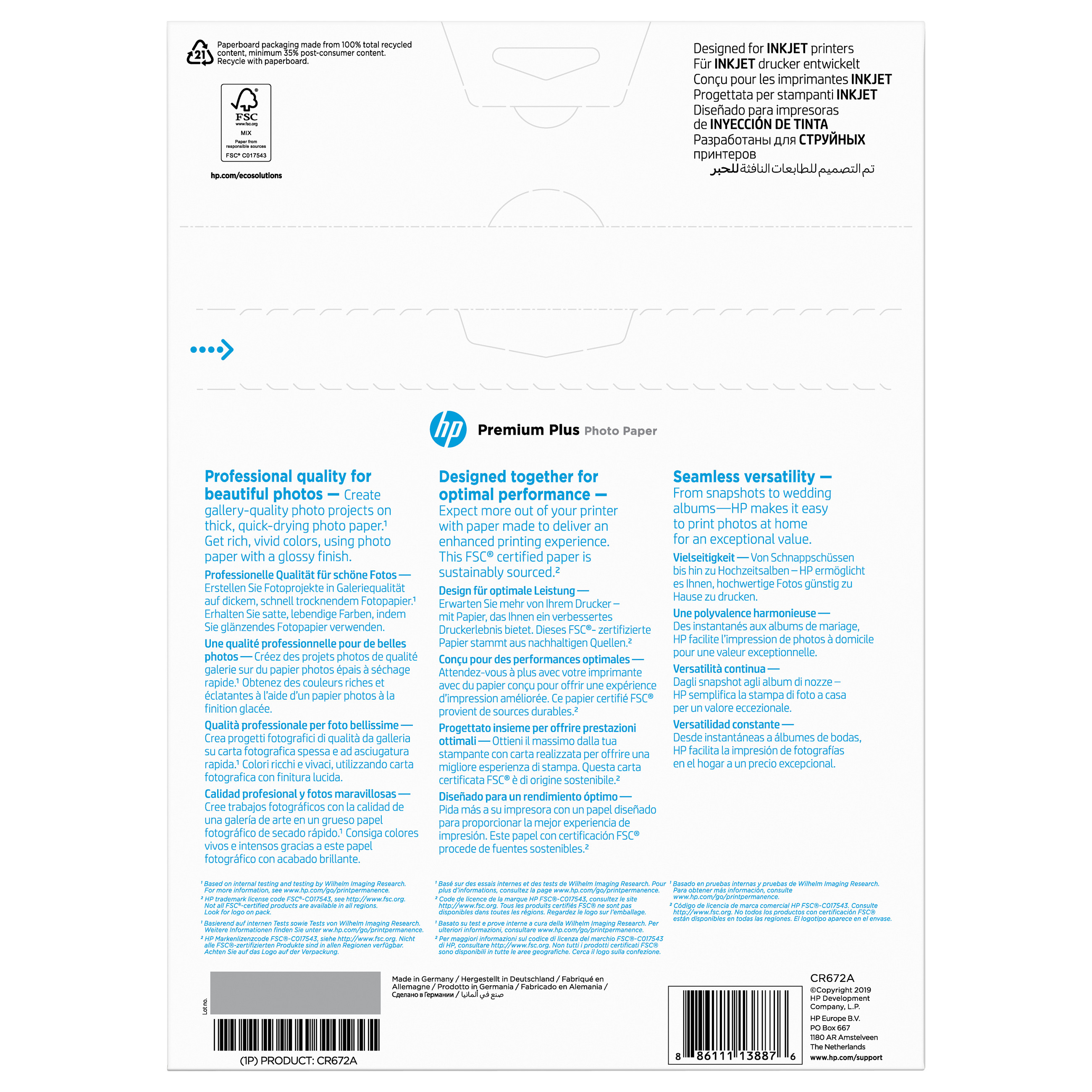 Foto papir HP Premium Plus Photo Paper (sjajni, A4, 300 g/m², 20 listova)-5