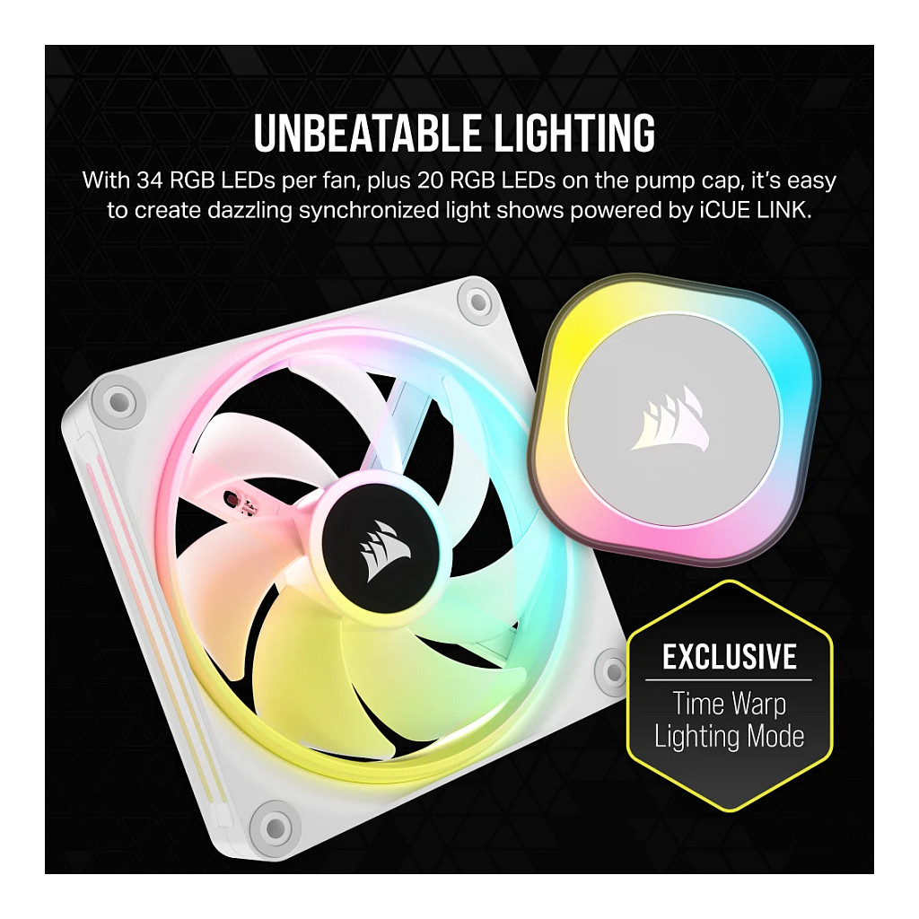 Sustav vodenog hlađenja procesora CORSAIR iCUE Link H100I RGB-10