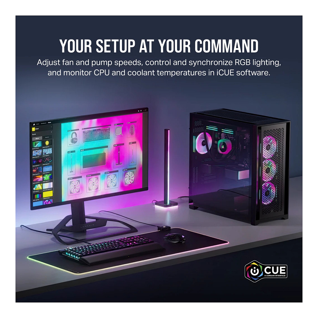 Sustav vodenog hlađenja procesora CORSAIR iCUE Link H100I RGB-14