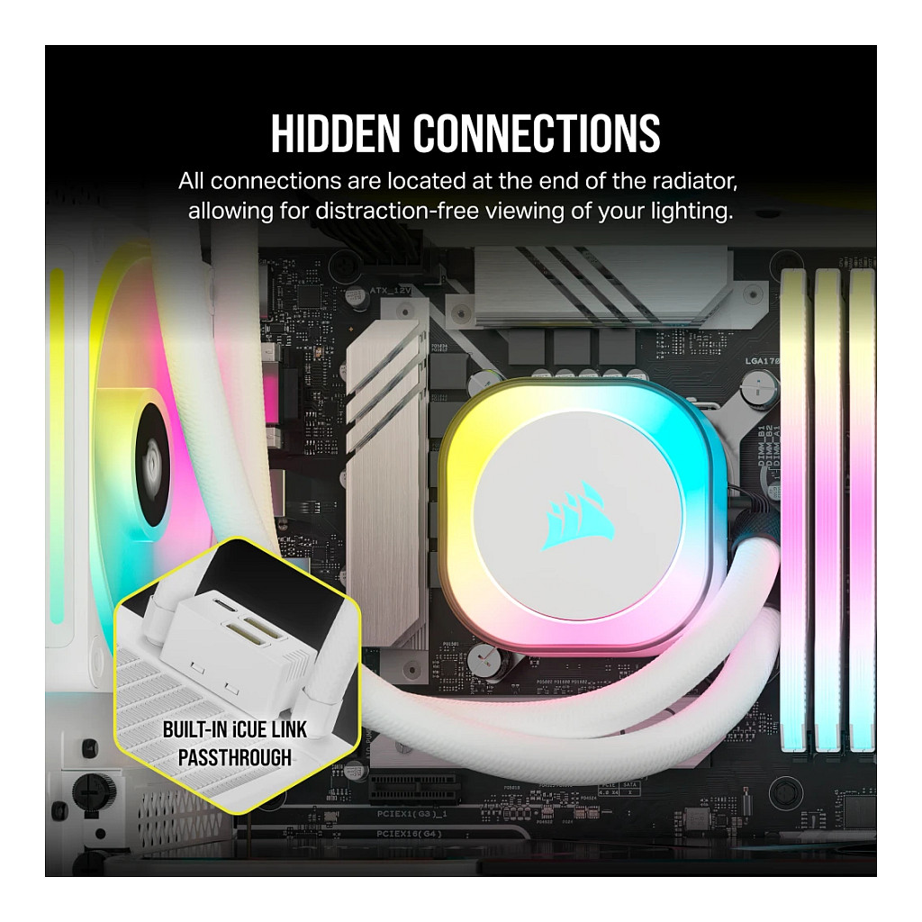 Sustav vodenog hlađenja procesora CORSAIR iCUE Link H100I RGB-16
