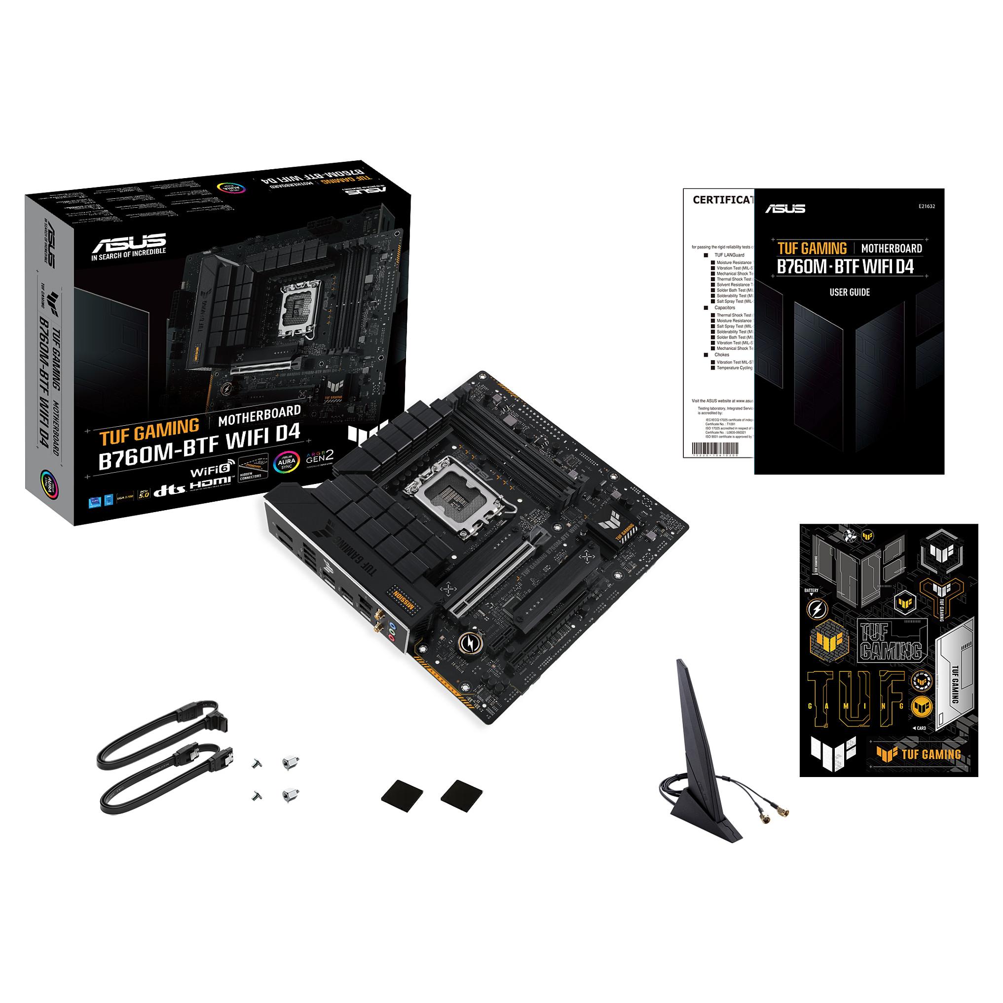 Matična ploča ASUS TUF GAMING B760M-BTF WIFI D4 (Micro-ATX, Socket Intel LGA 1700, Intel B760, WiFi)-4