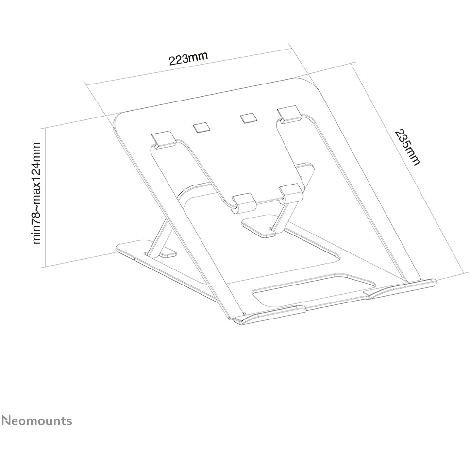 Stalak za laptop NEOMOUNTS NSLS085 crna-9