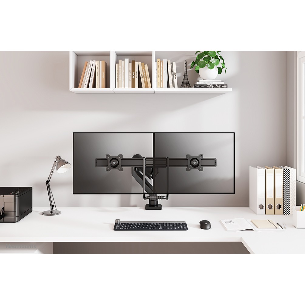 Nosač za dvostruki zaslon NEOMOUNTS Dual Display Monitor Desk Mount DS75-450BL2 crna-12