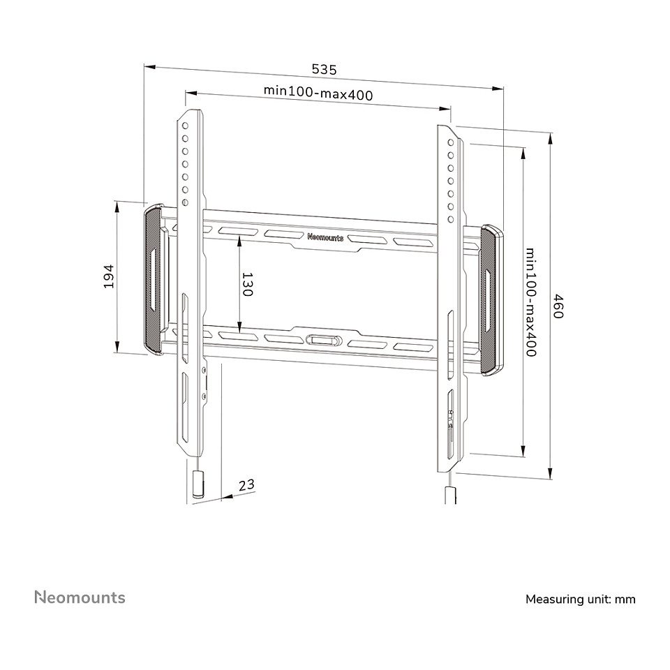 Nosač za TV zidni NEOMOUNTS TV Wall Mount WL30-550BL14 (32"- 65", do 60 kg)-9