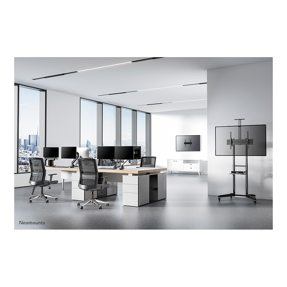 Stalak za TV podni prijenosni NEOMOUNTS FL50-550BL1 (37"- 70", do 50 kg, nagib 17°, 4 visine, za ravan panel)-42