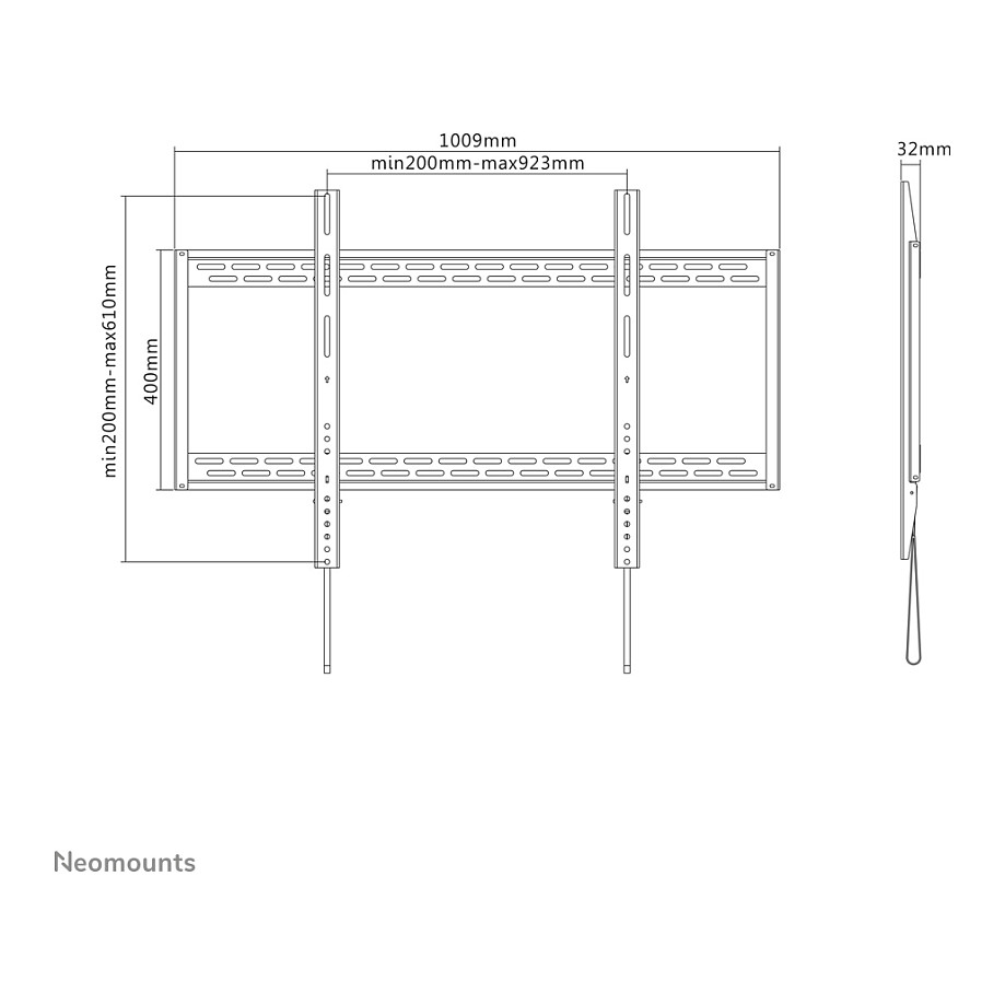 Nosač NEOMOUNTS LFD-W1000 (fiksni, za LCD zaslon) crna-20